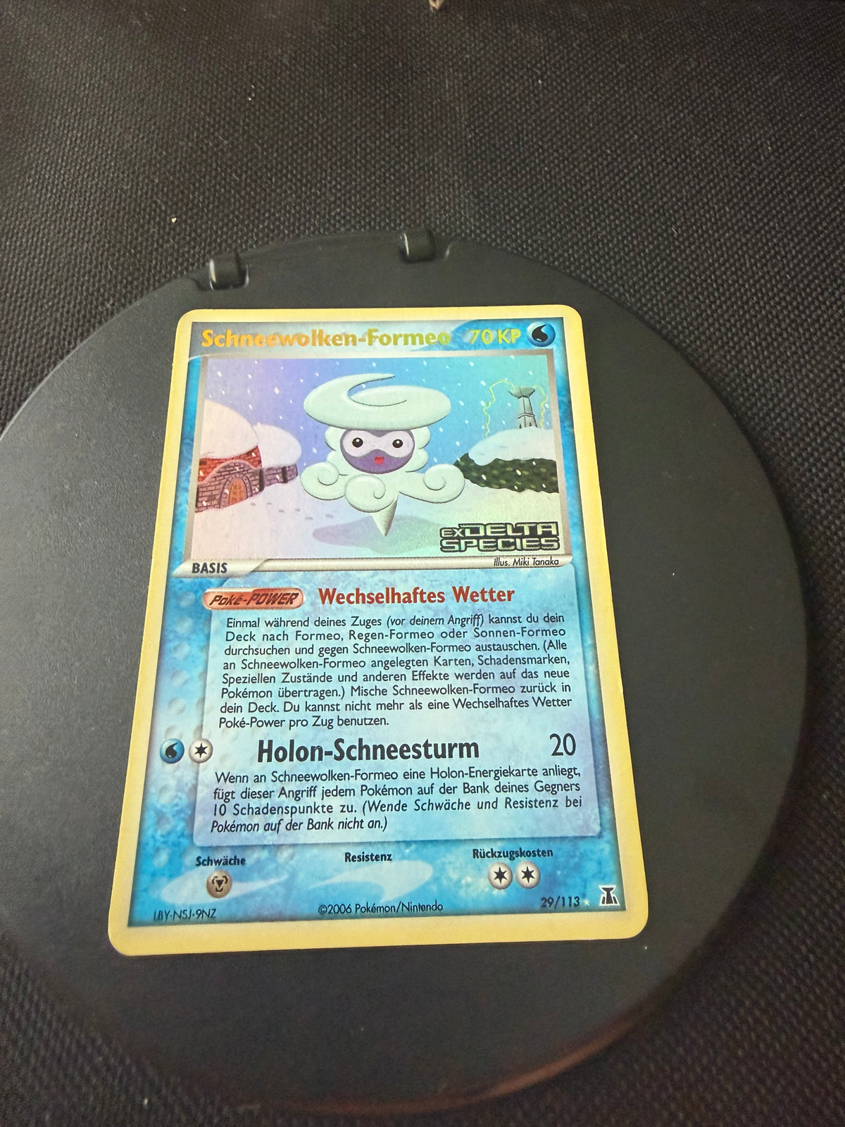 Pokemon Karte Stamp Schneewolken-Formeo 29/113 Deutsch