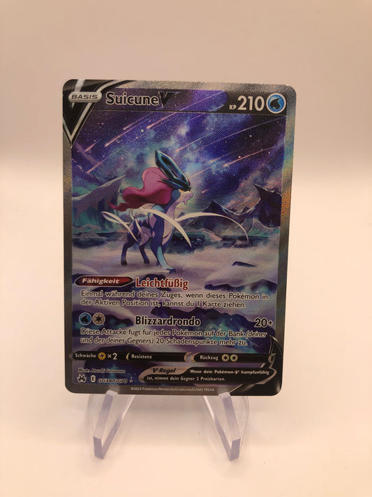 Pokemon Karte V alt-Art Suicune GG38/GG70 Deutsch