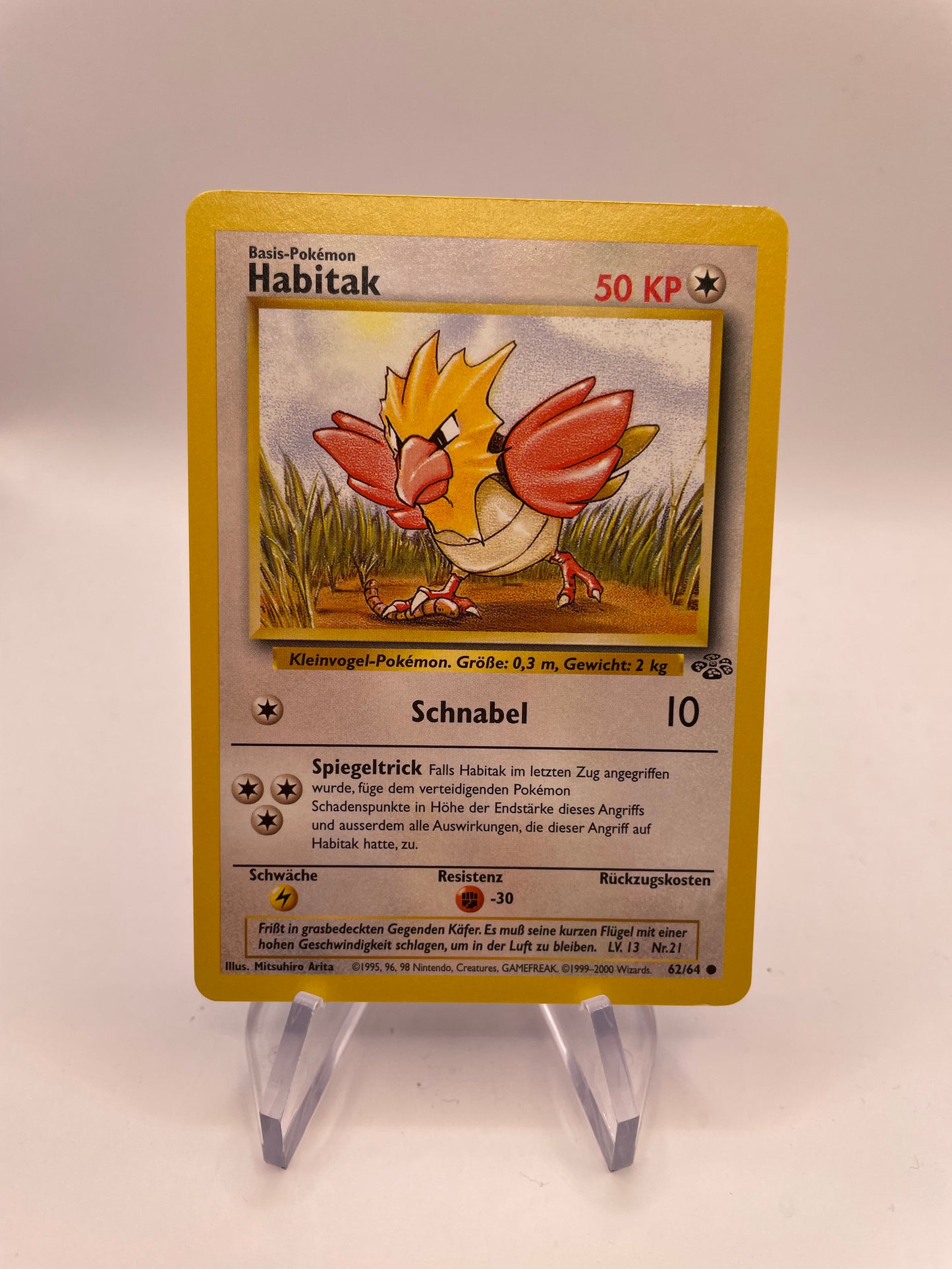 Pokemon Karte Habitak 62/64 Jungel Deutsch