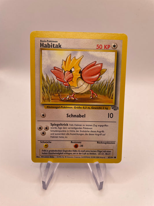 Pokemon Karte Habitak 62/64 Jungel Deutsch