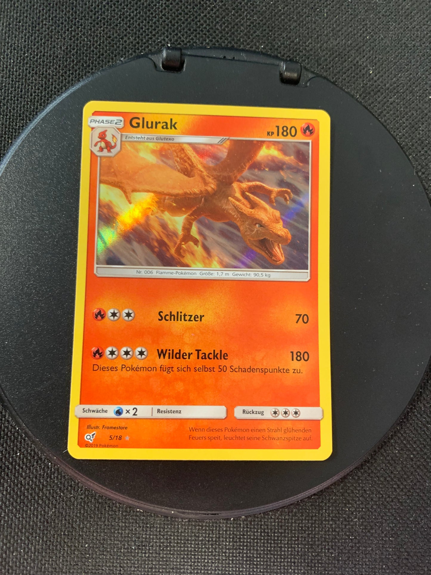 Pokemon Karte Detektiv Pikachu Glurak 5/18 Deutsch