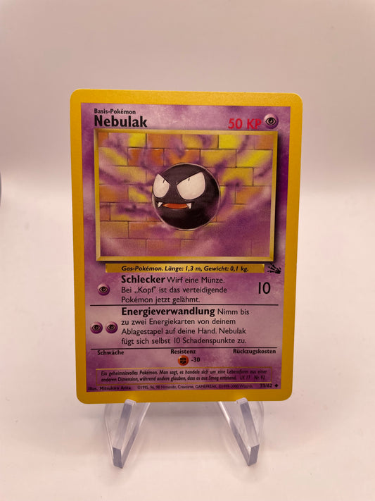 Pokemon Karte Fossil Nebulak 33/62 Deutsch
