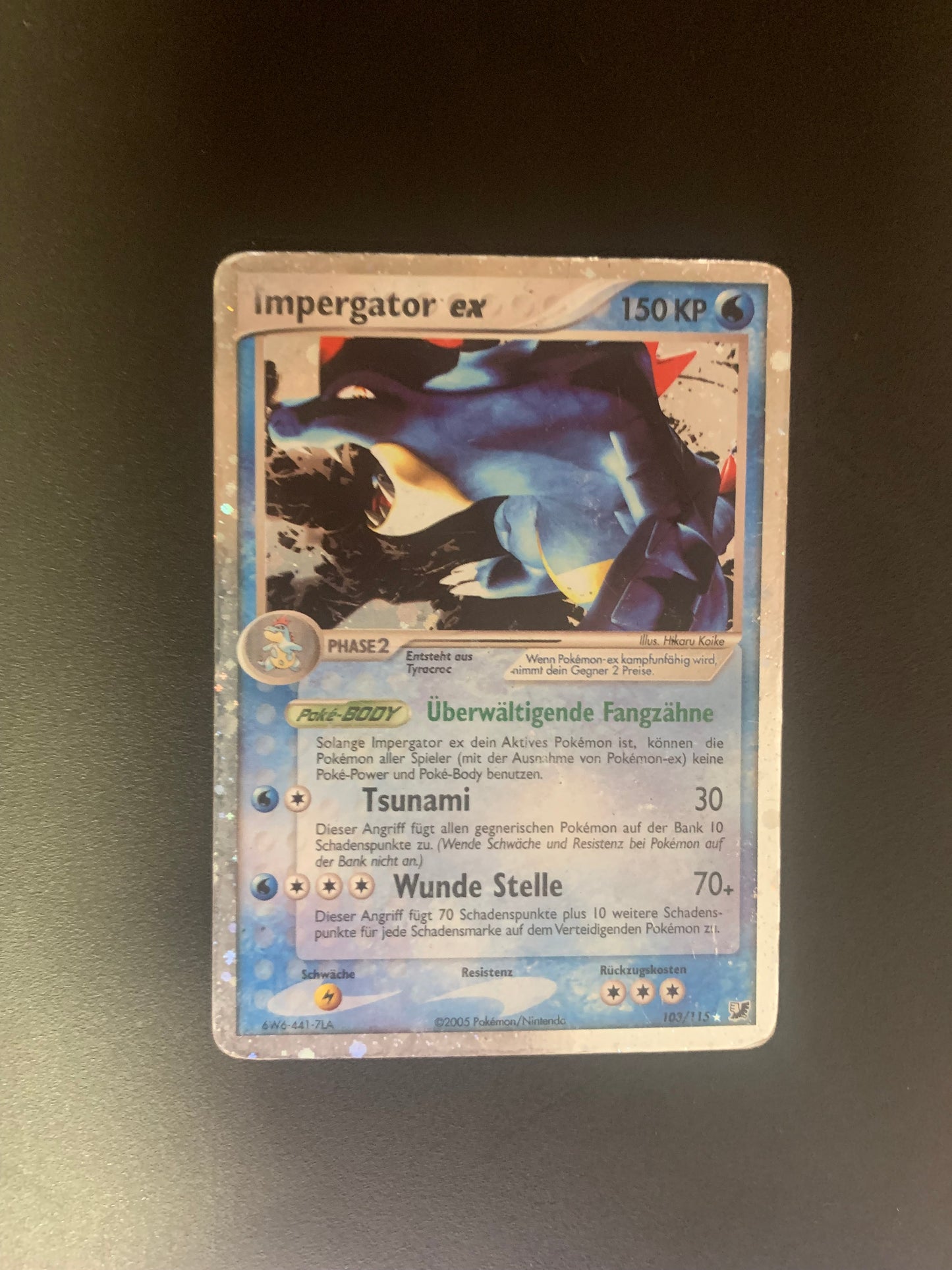 Pokemon Karte ex Impergator 103/115 Deutsch