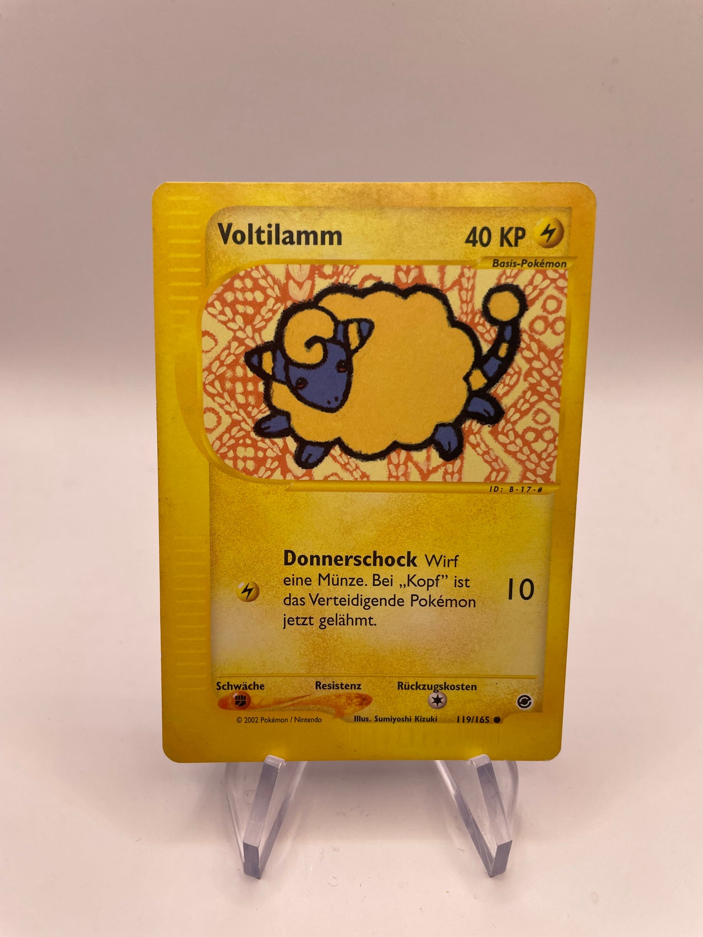 Pokemon Karte e-Series Voltilamm 119/165 Deutsch