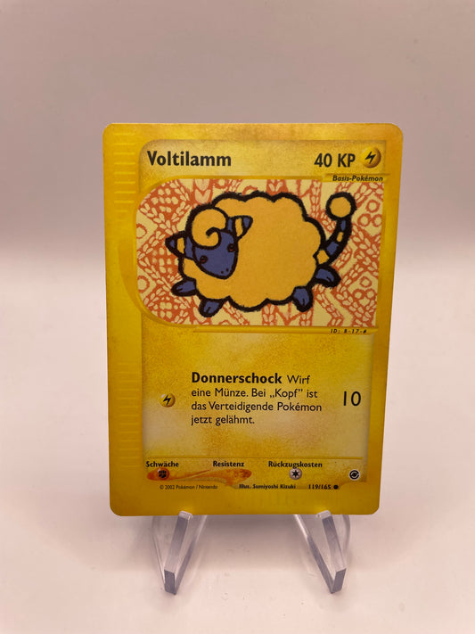 Pokemon Karte e-Series Voltilamm 119/165 Deutsch