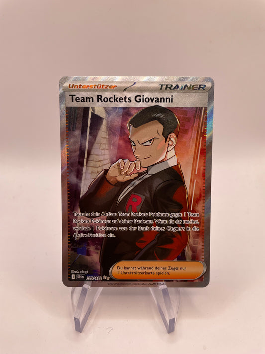 Pokémon Karte Trainer Team Rockets Giovanni 225/182 Deutsch