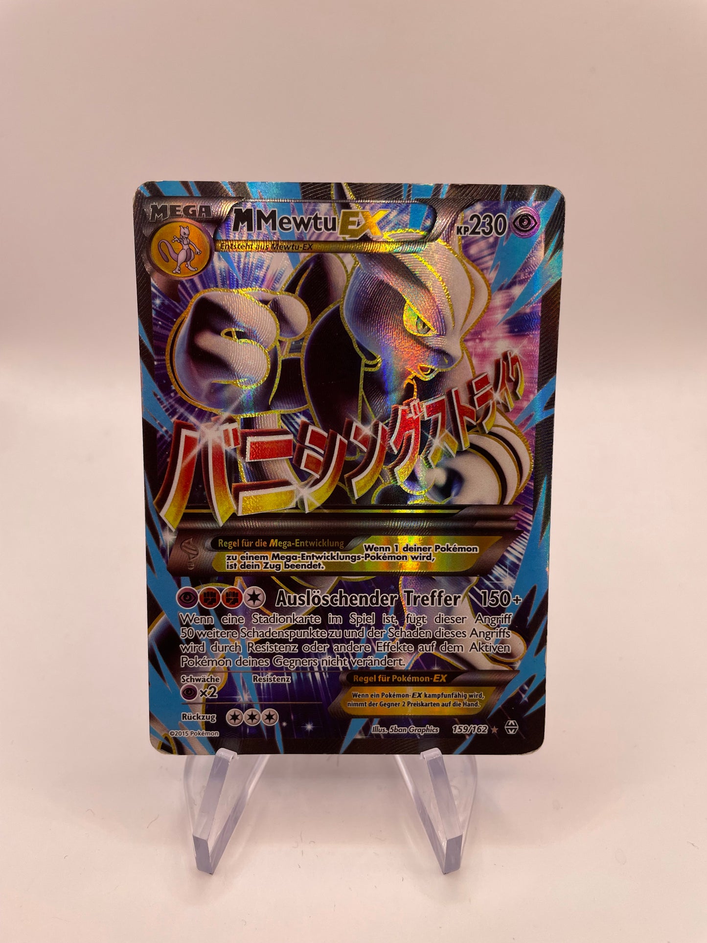 Pokemon Karte Mega Mewtu 159/162 Deutsch
