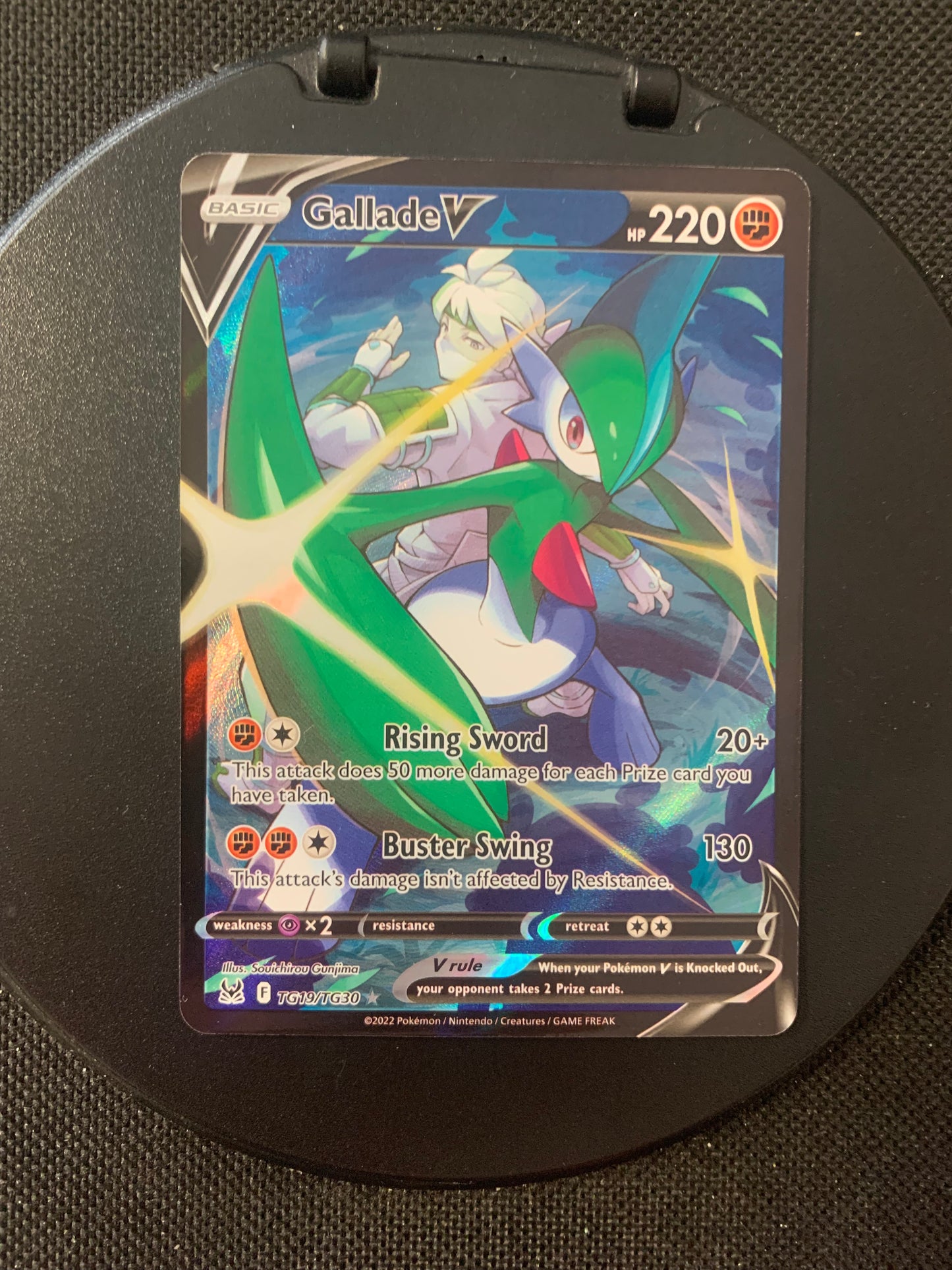 Pokemon Karte V Alt-Art Galagladi TG19/TG30 Englisch