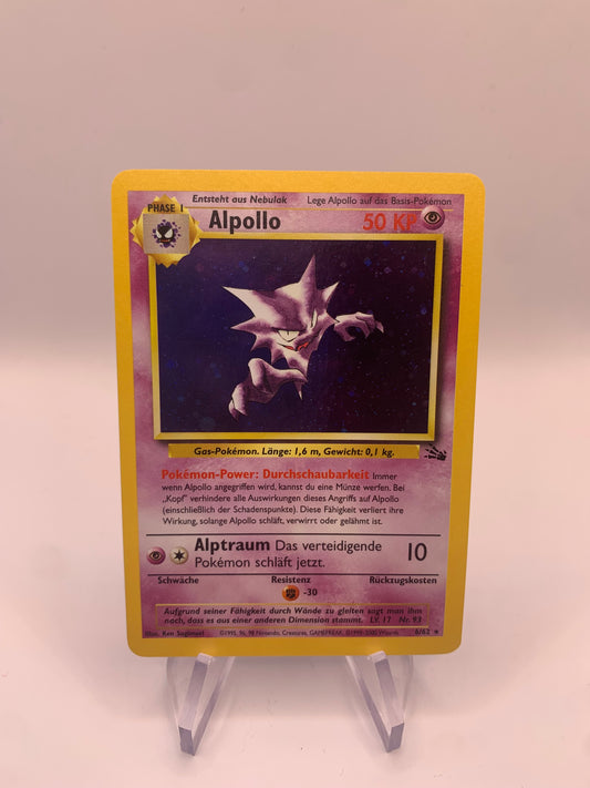 Pokemon Karte Holo Alpollo Fossil 6/62 Deutsch