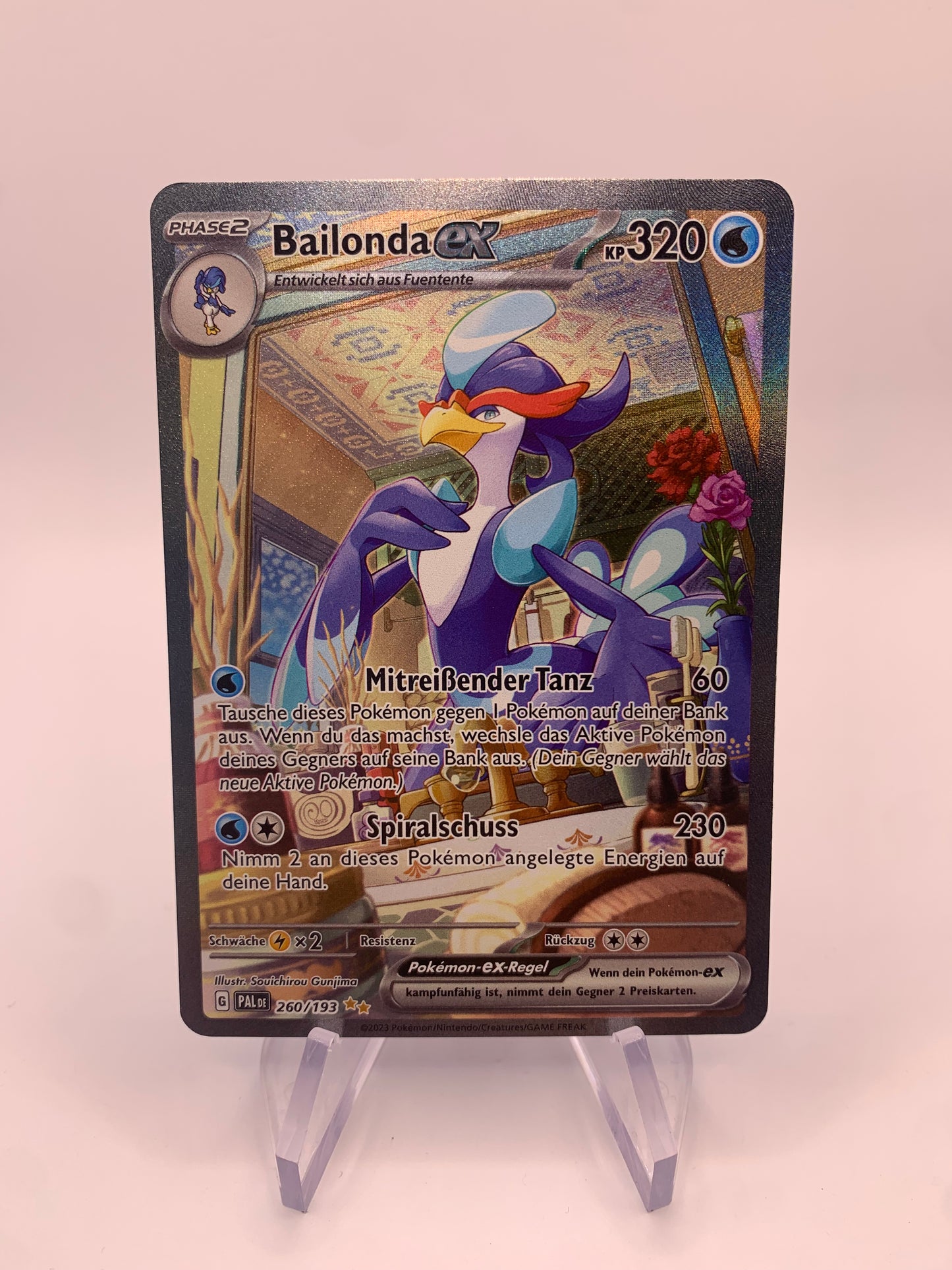 Pokemon Karte ex Alt-Art Bailonda 260/193 Deutsch