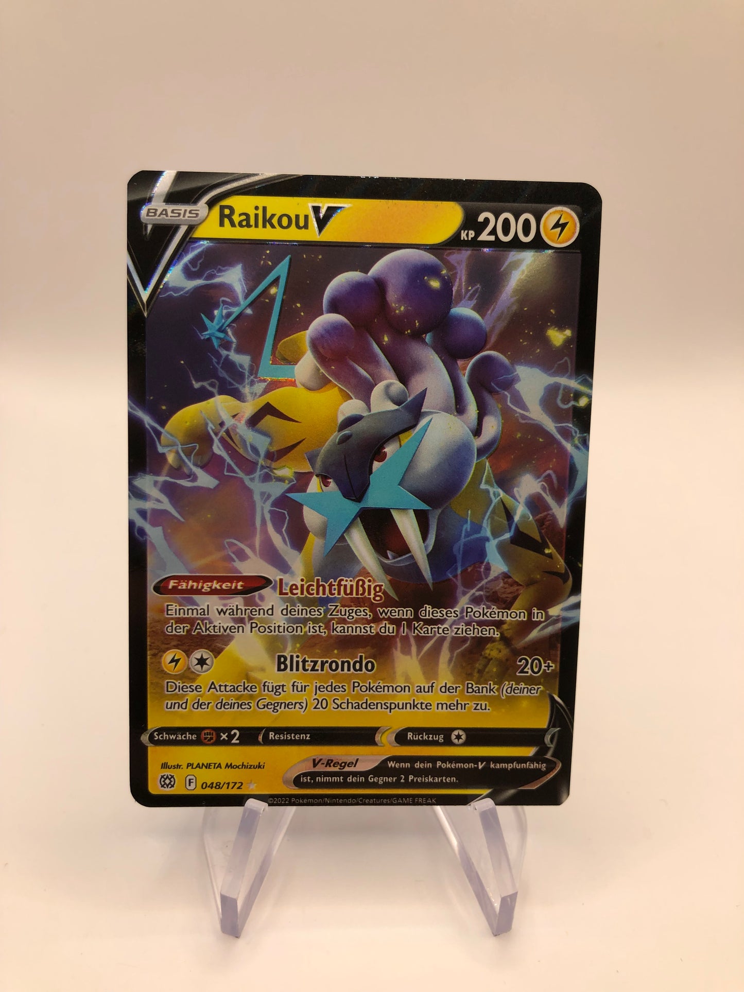 Pokemon Karte V Raikou 48/172 Deutsch