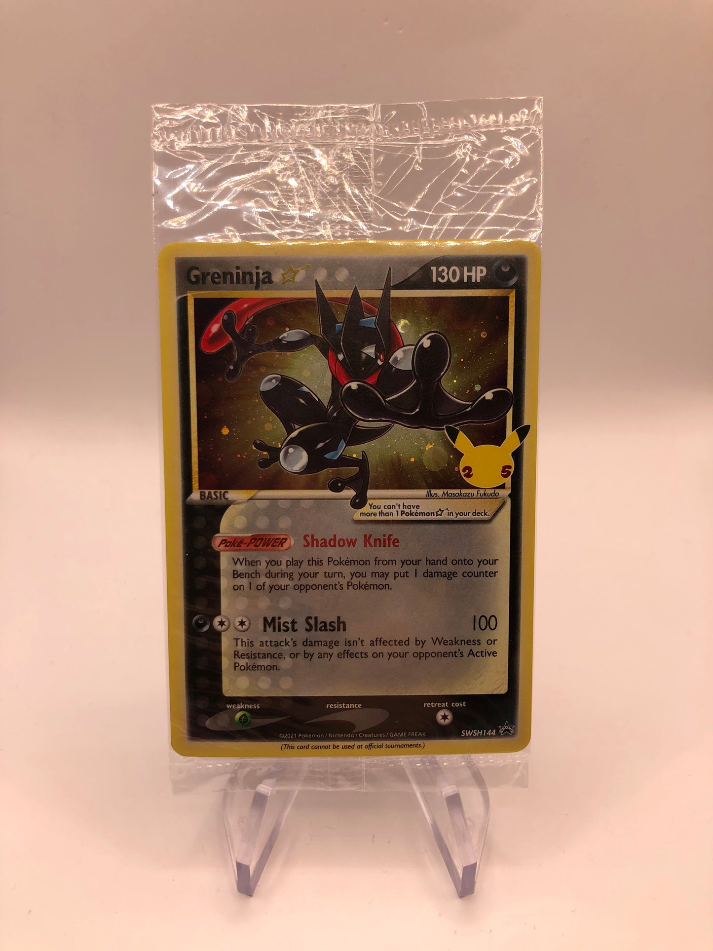 Pokemon Karte OVP Holo Celebration Gold Star Quajutsu SWSH144 Englisch