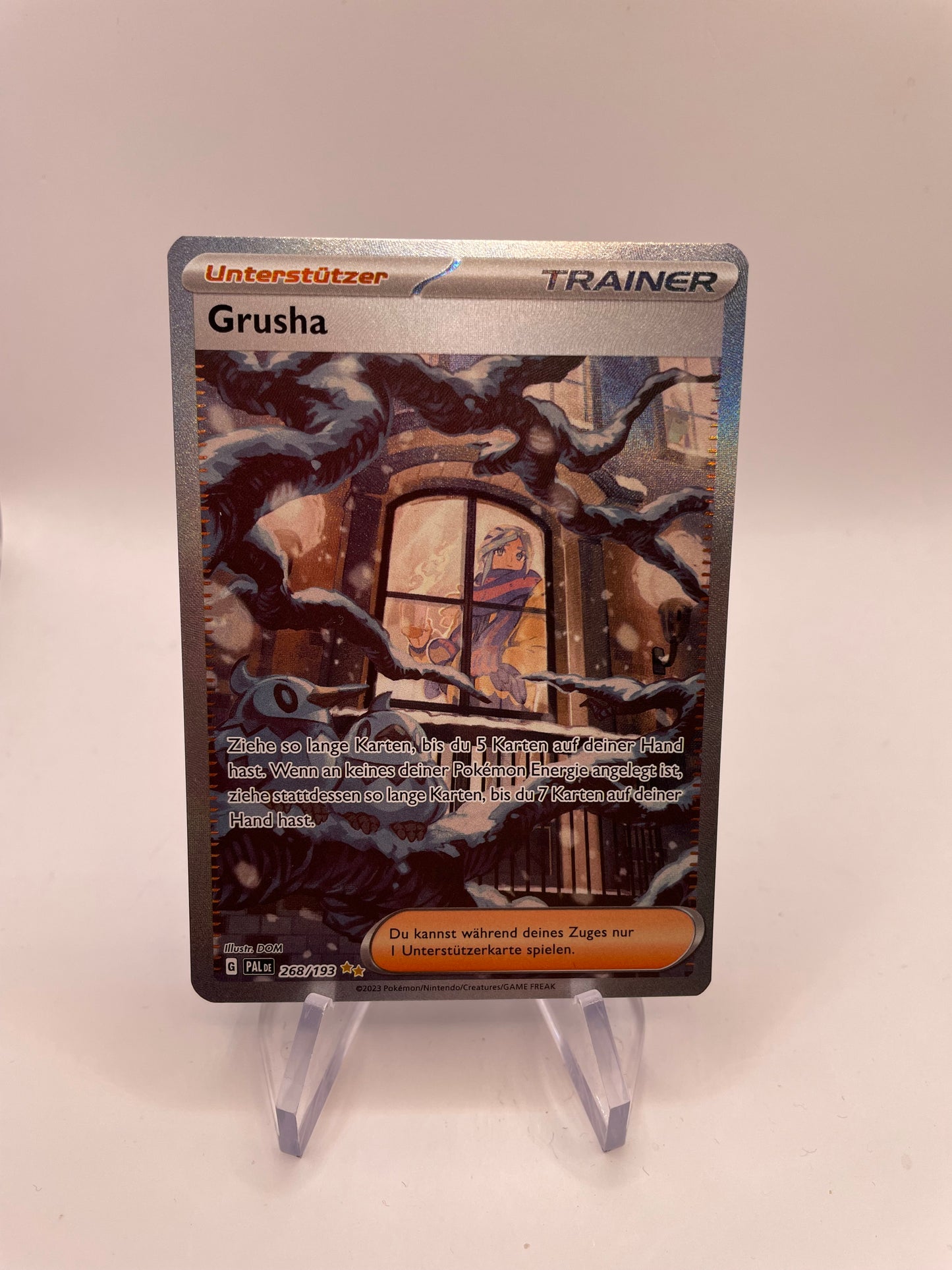 Pokemon Karte Trainer Grusha 268/193 Deutsch