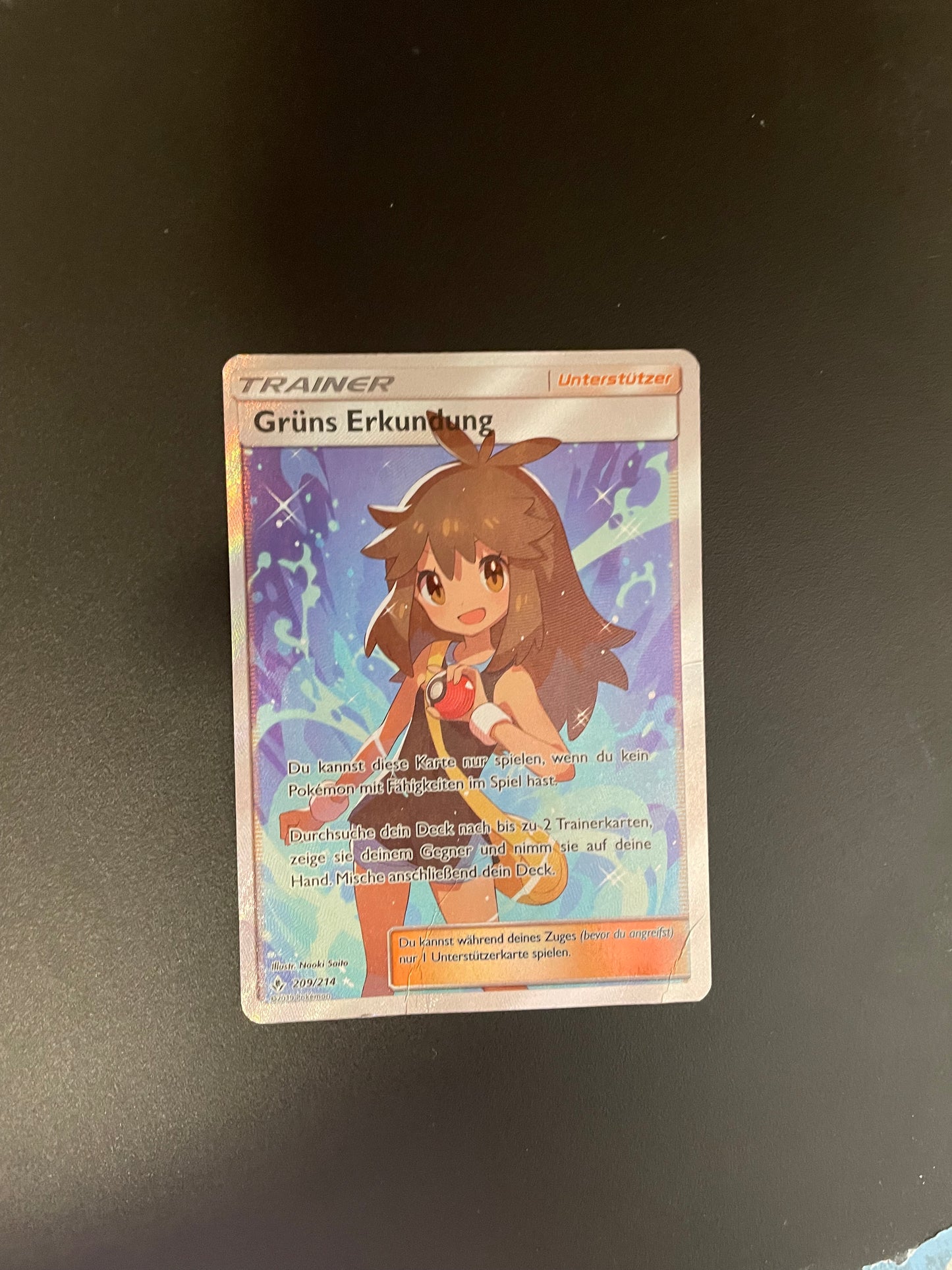 Pokemon Karte Trainer Grüns Erkundung 209/214 Deutsch