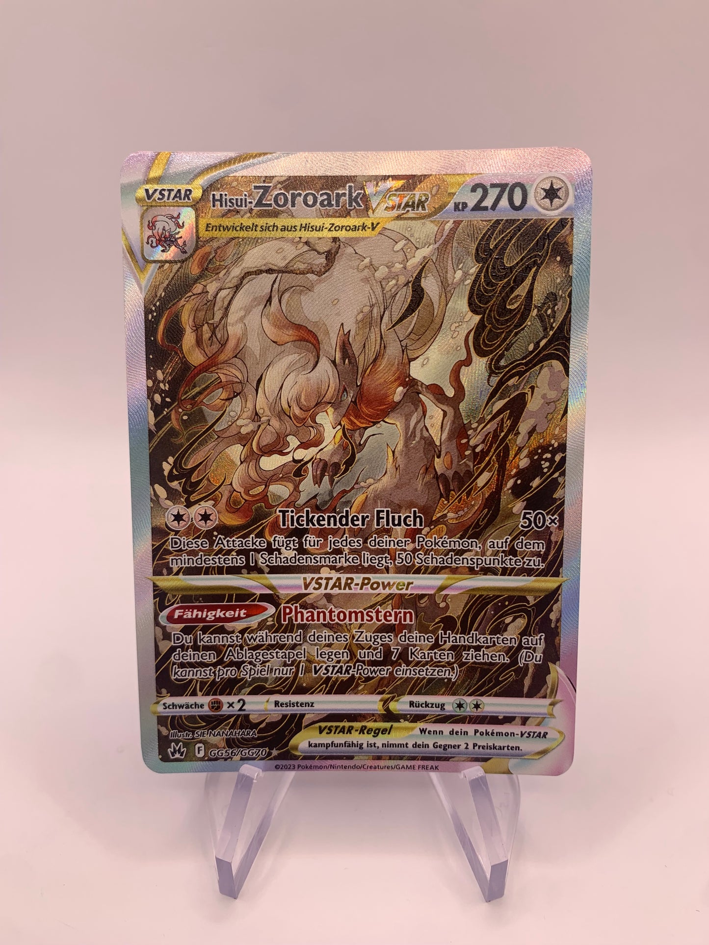 Pokémon Card Vstar Hisui-Zoroark GG56/GG70 German