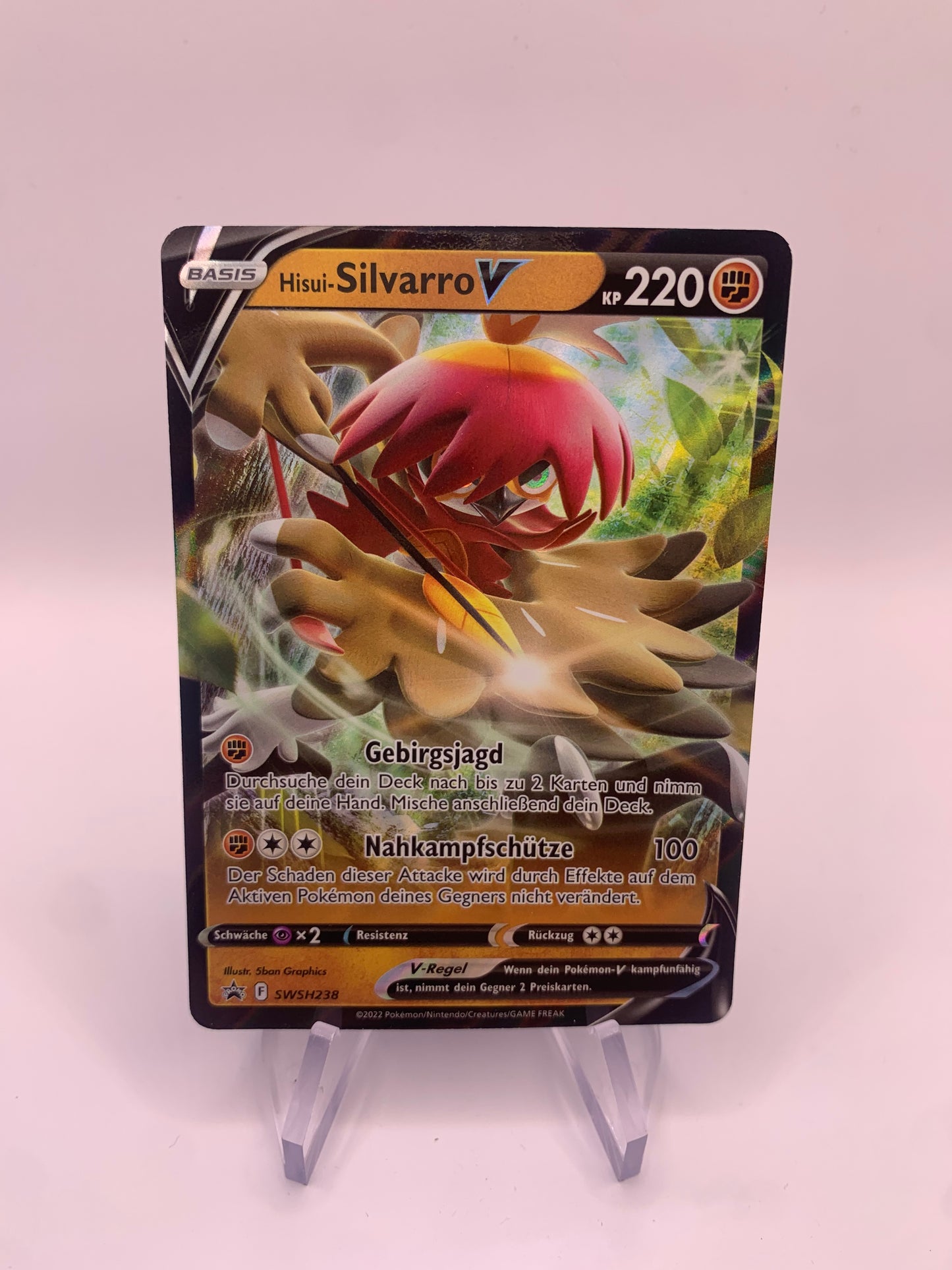 Pokemon Karte Promo V Hisui-Silvarro SWSH238 Deutsch