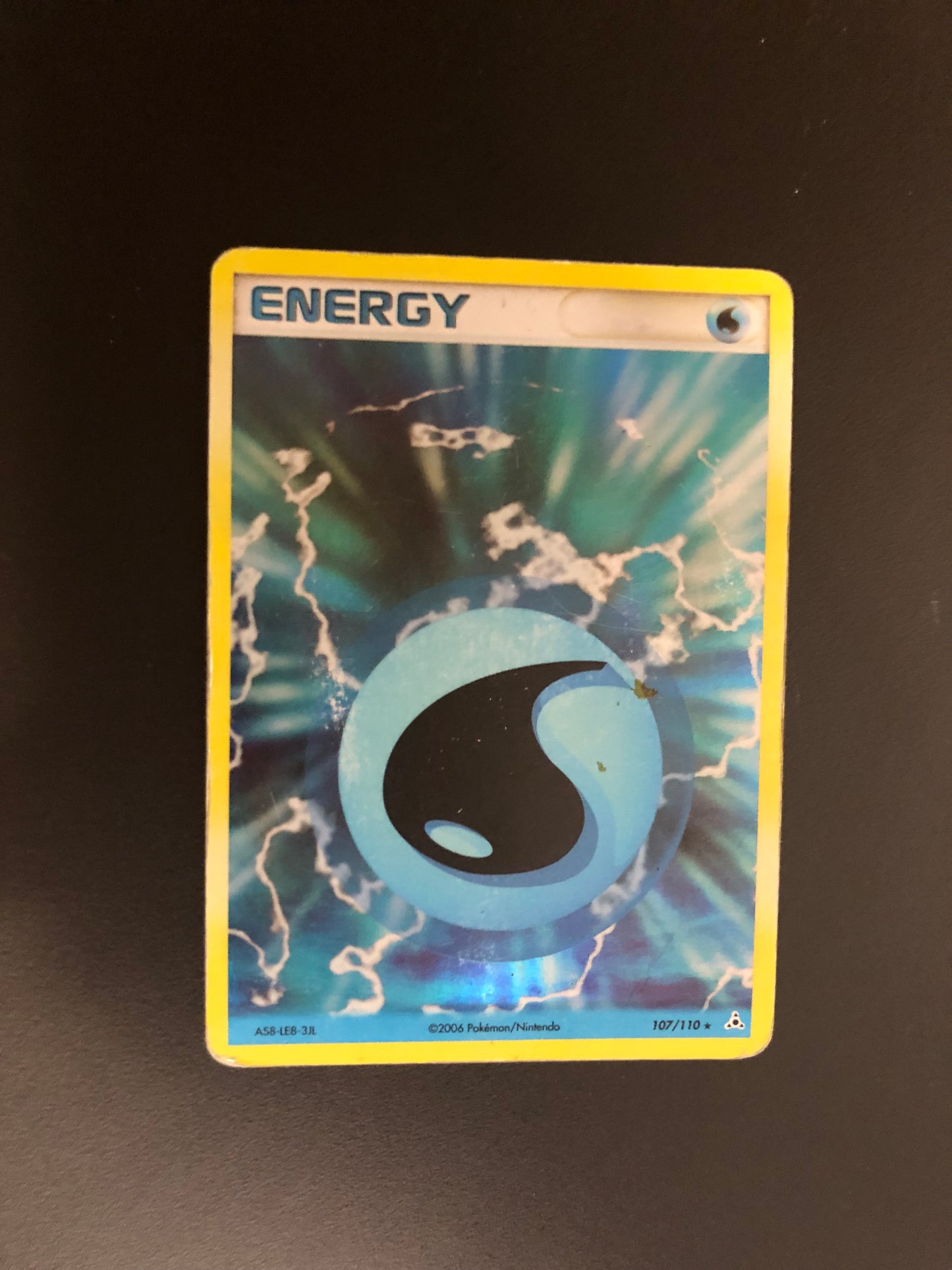 Pokemon Karte Revers Wasser Energie 107/110 Englisch