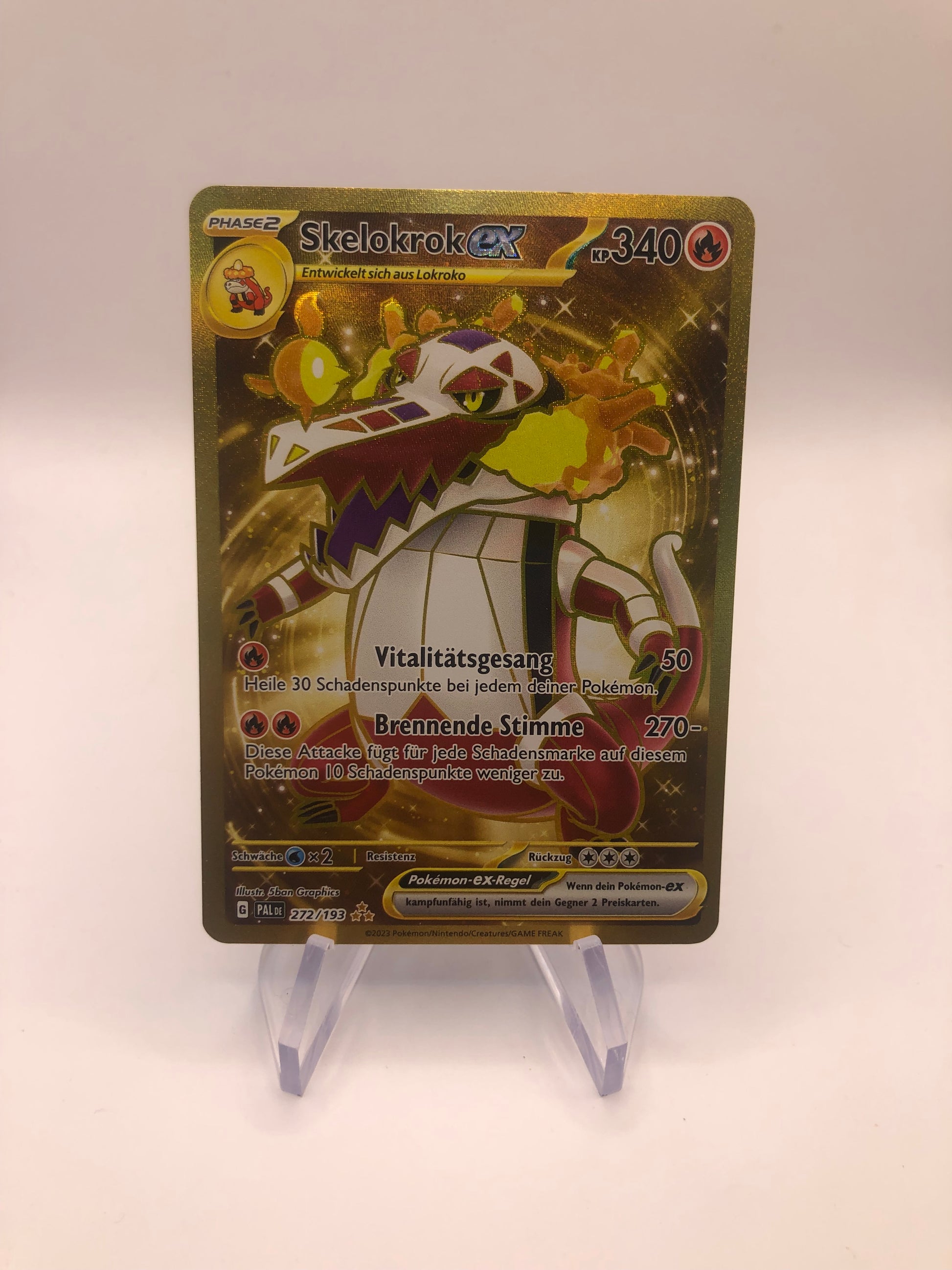 Pokemon Karte Ex Gold Skelokrok 272/193 Deutsch SHPNPokestore Pokemon Karte Ex Gold Skelokrok 272/193 Deutsch SHPNPokestore