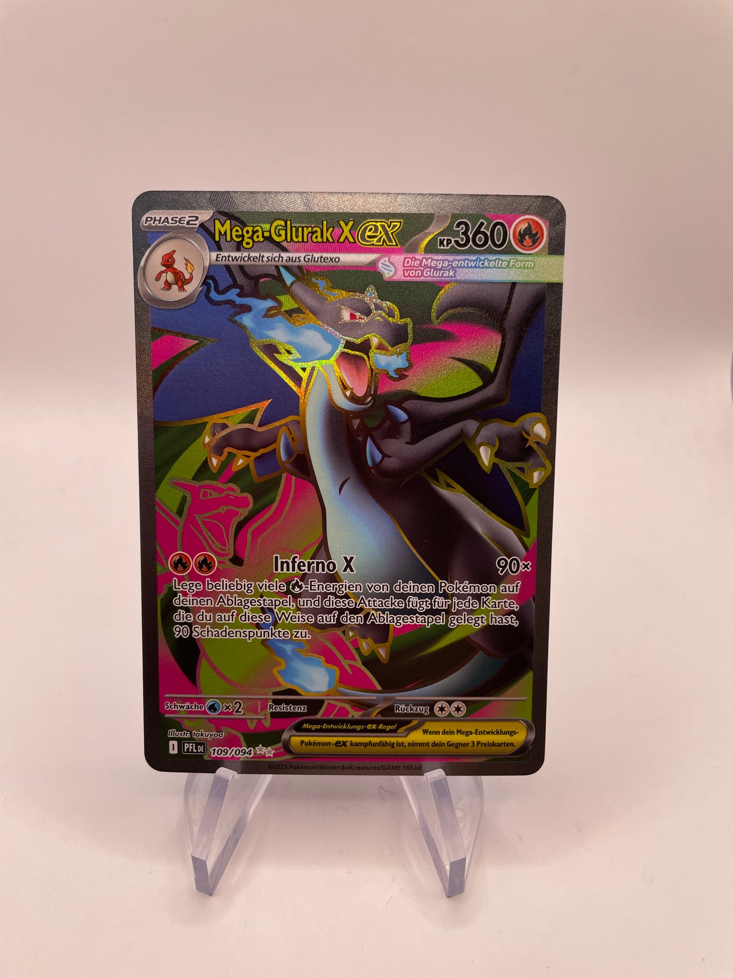 Pokemon Karte Ex Mega Glurak 109/94 Deutsch