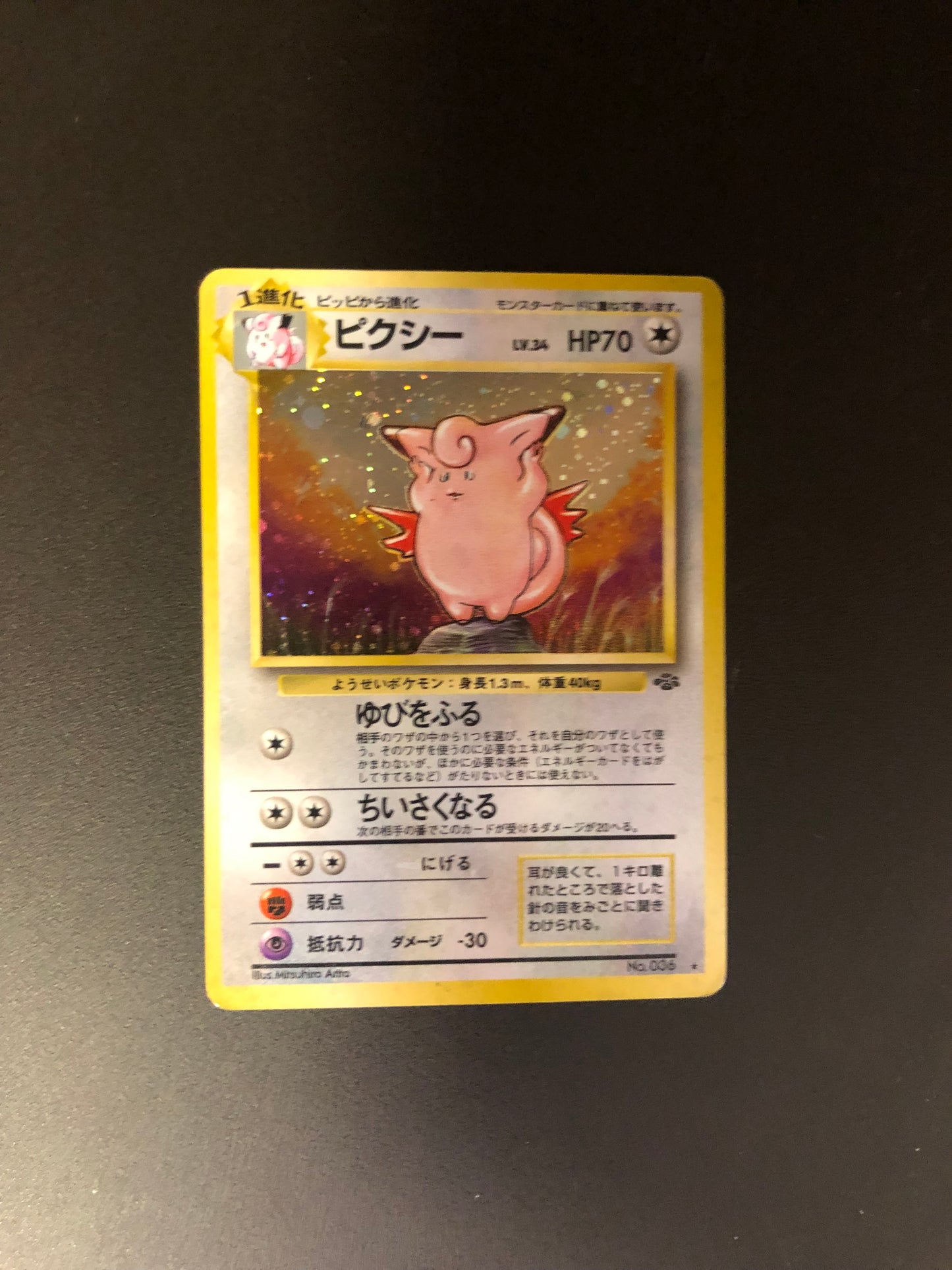 Pokemon Karte Holo Pixi No.36 Japanisch
