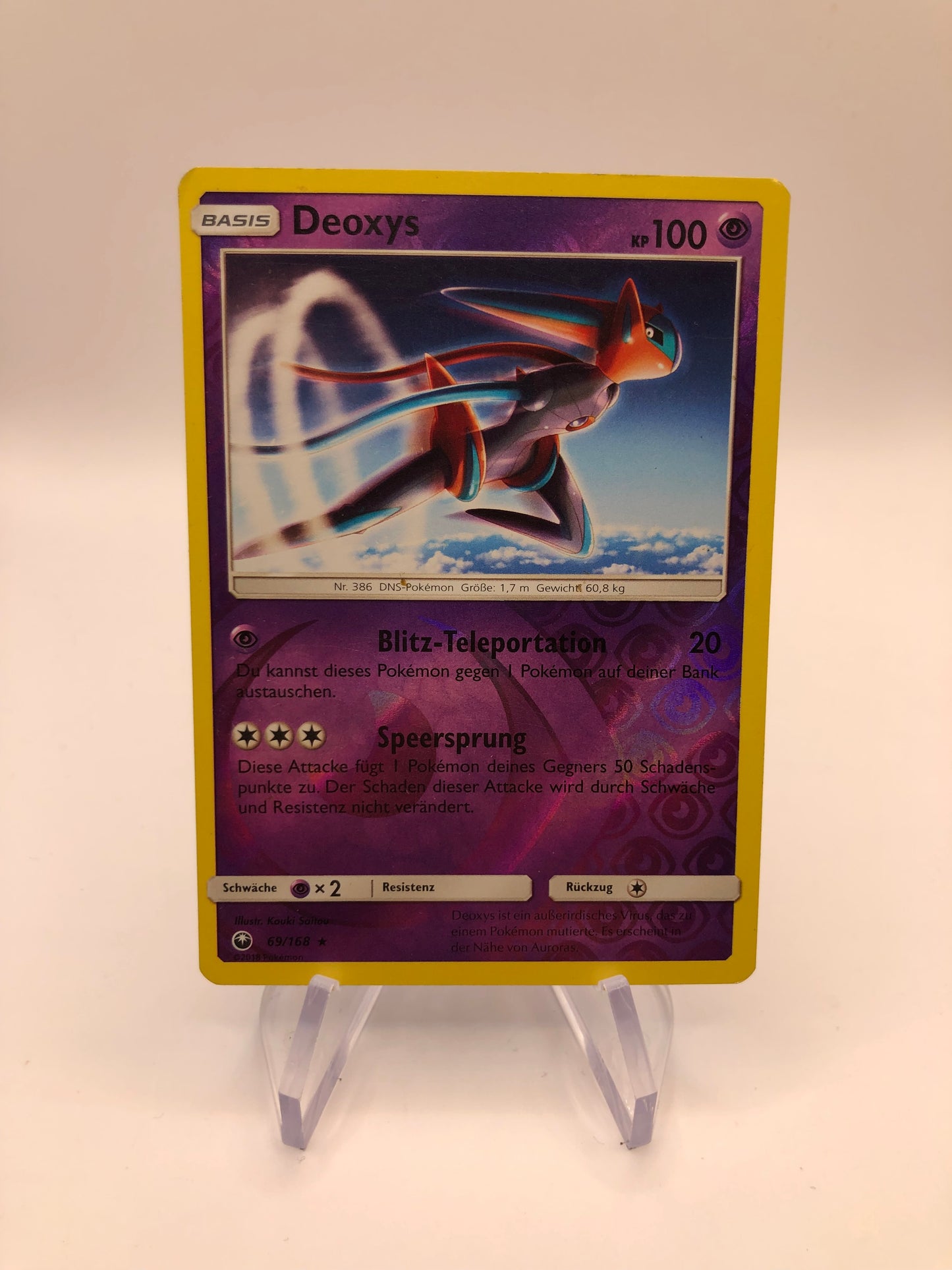 Pokemon Karte Revers Deoxys 69/168 Deutsch