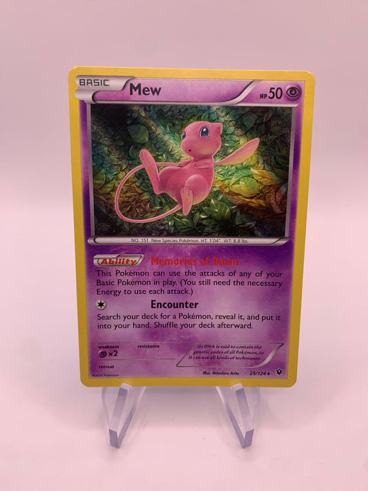 Pokemon Karte Holo Mew 29/124 Deutsch