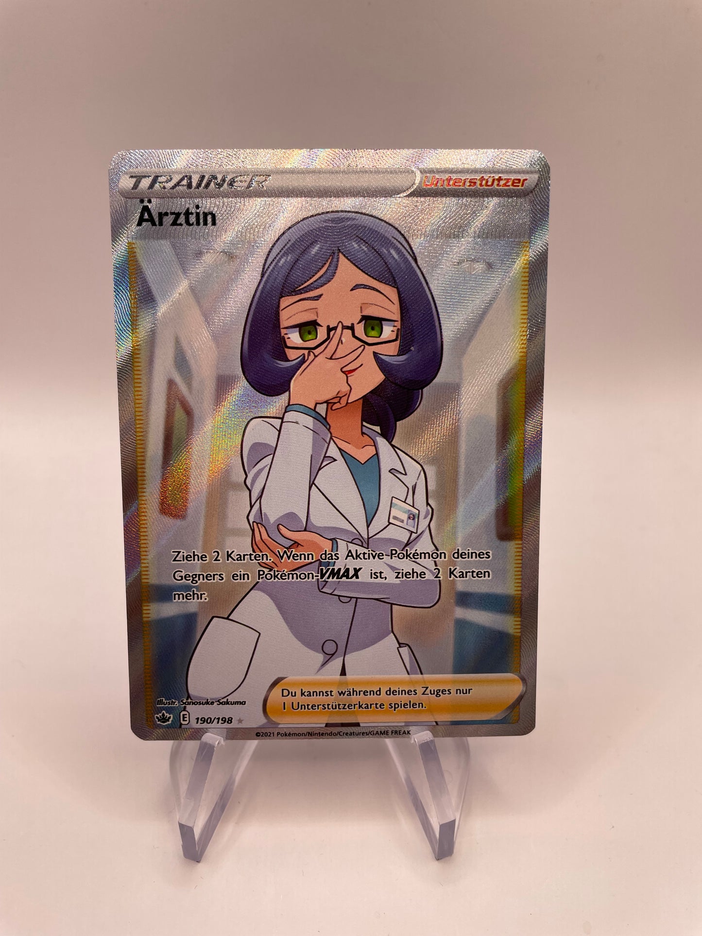 Pokémon Karte Trainer Ärztin 190/198 Deutsch