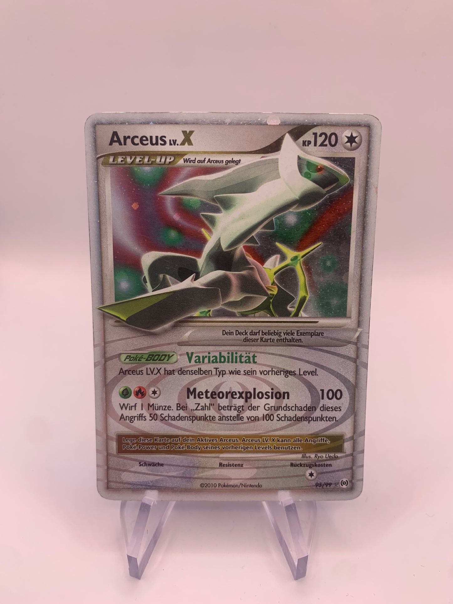 Pokemon Karte Lv.X Arceus 95/99 Deutsch