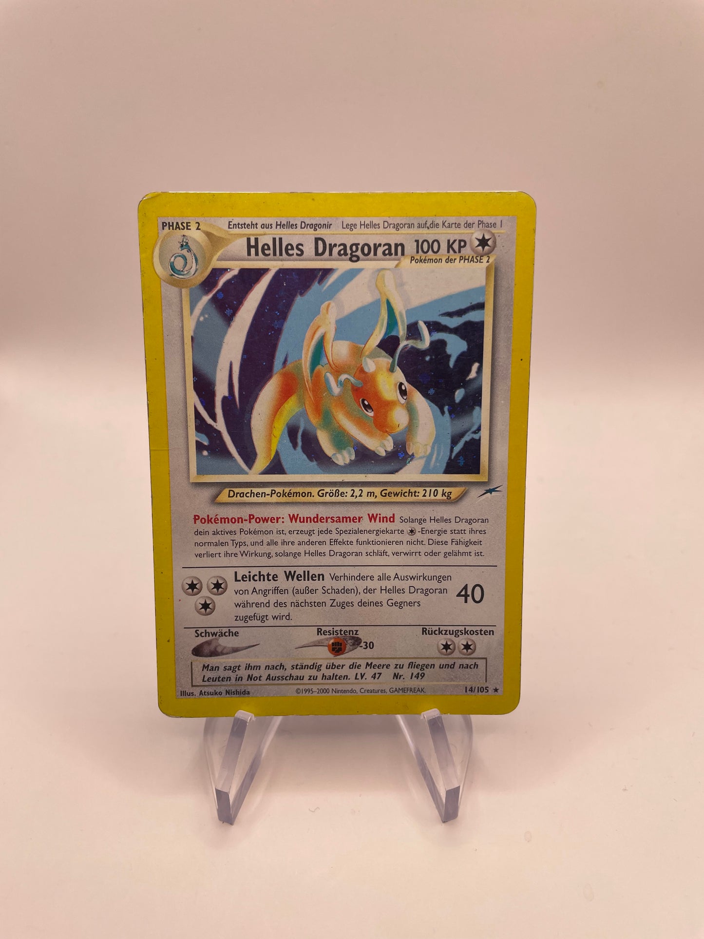 Pokemon Karte Holo Helles Dragoran 14/105 Deutsch