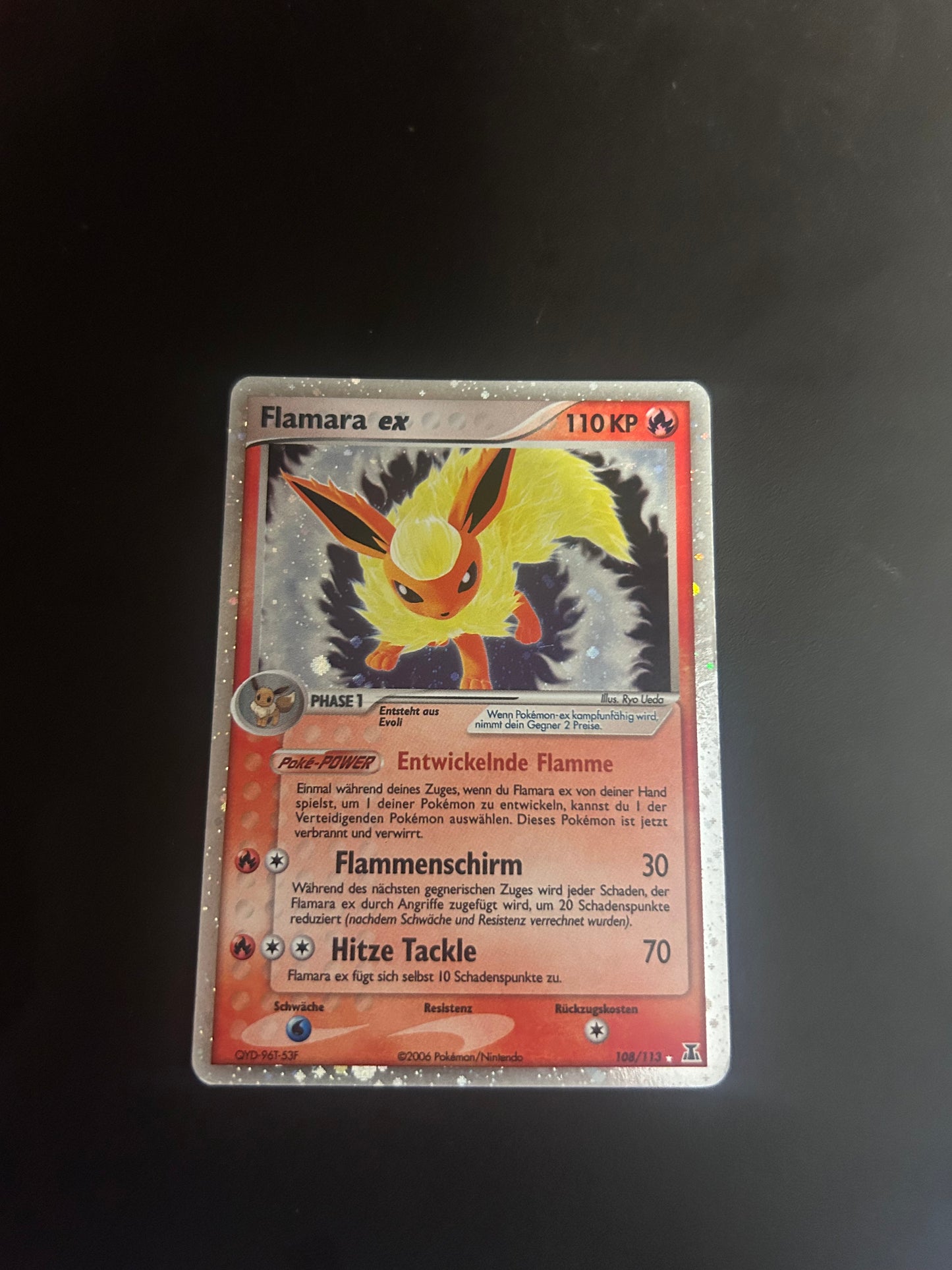 Pokemon Karte ex Flamara 108/113 Deutsch