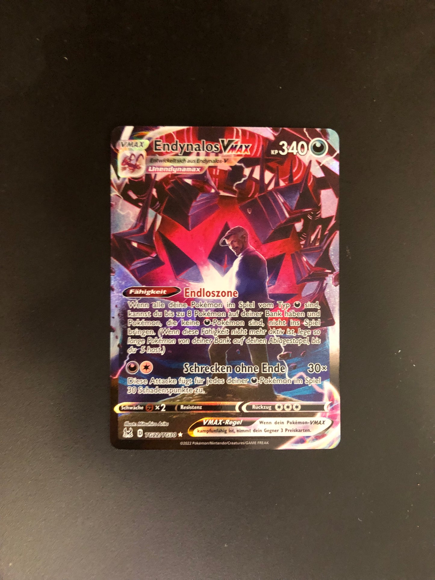 Pokemon Karte Vmax Endynalos TG22/TG30 Deutsch