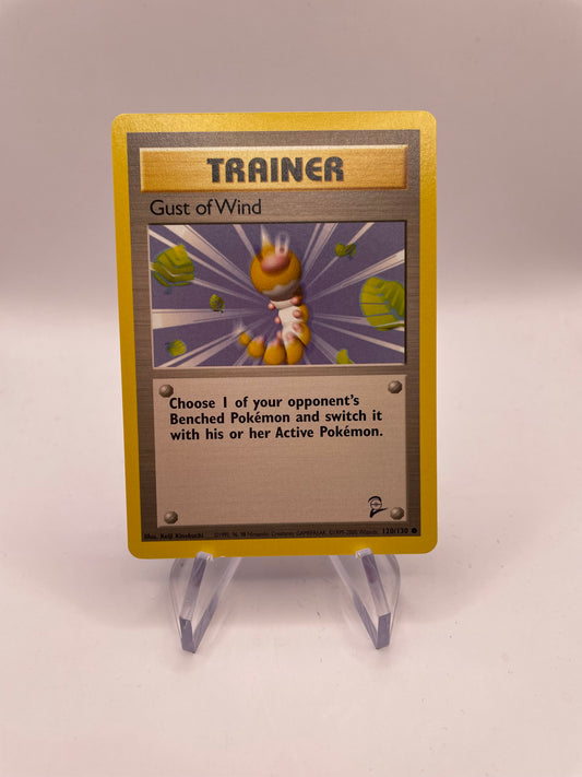 Pokemon Karte Base Set 2 Trainer Gust of Wind 120/111 Englisch