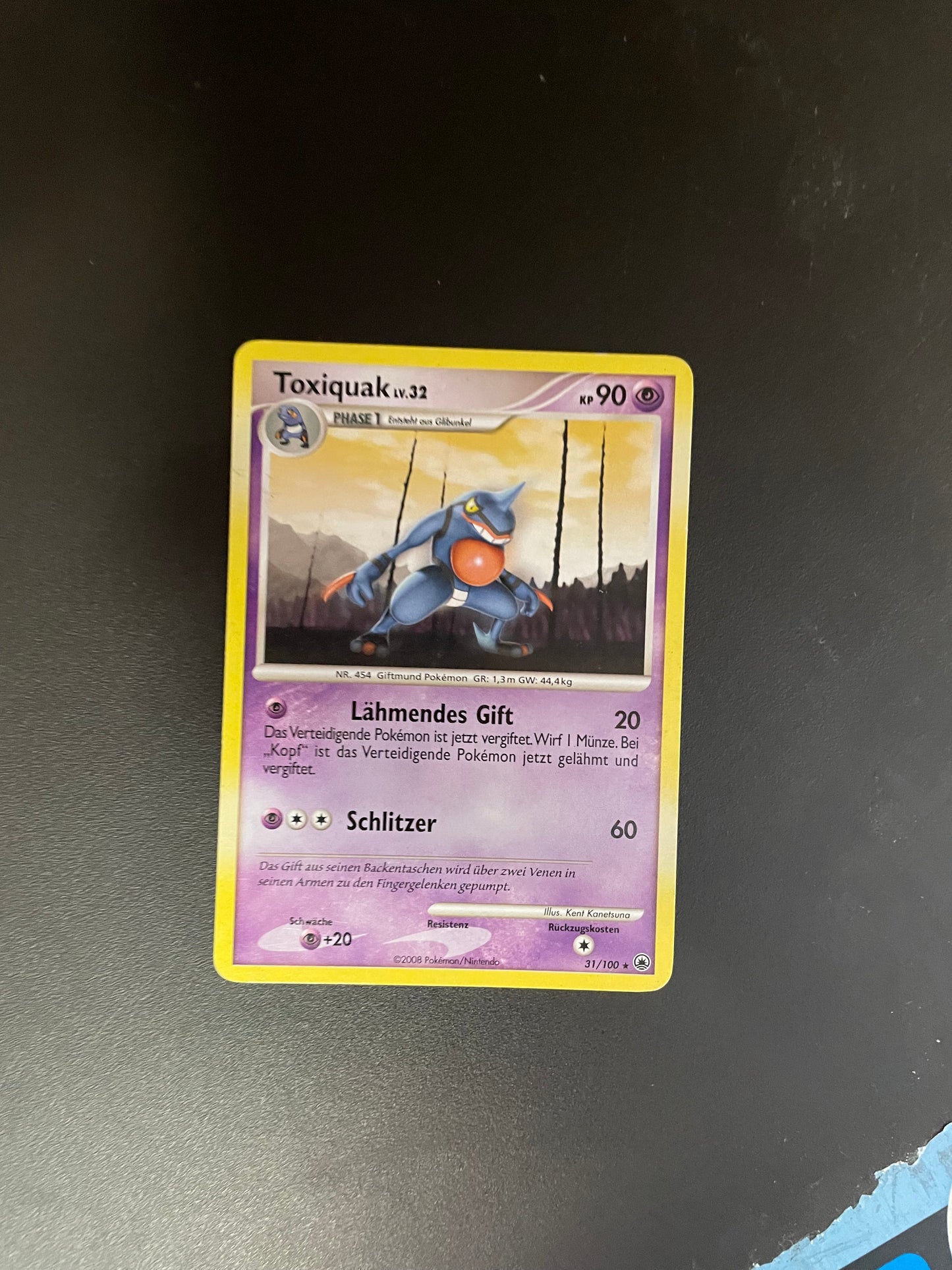 Pokémon Karte Toxiquak 31/100 Deutsch