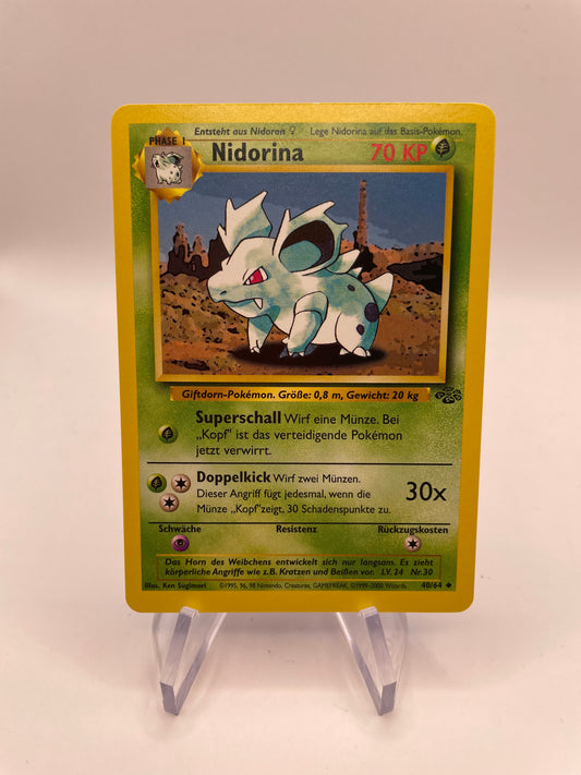 Pokemon Karte Nidorina 40/64 Jungel deutsch