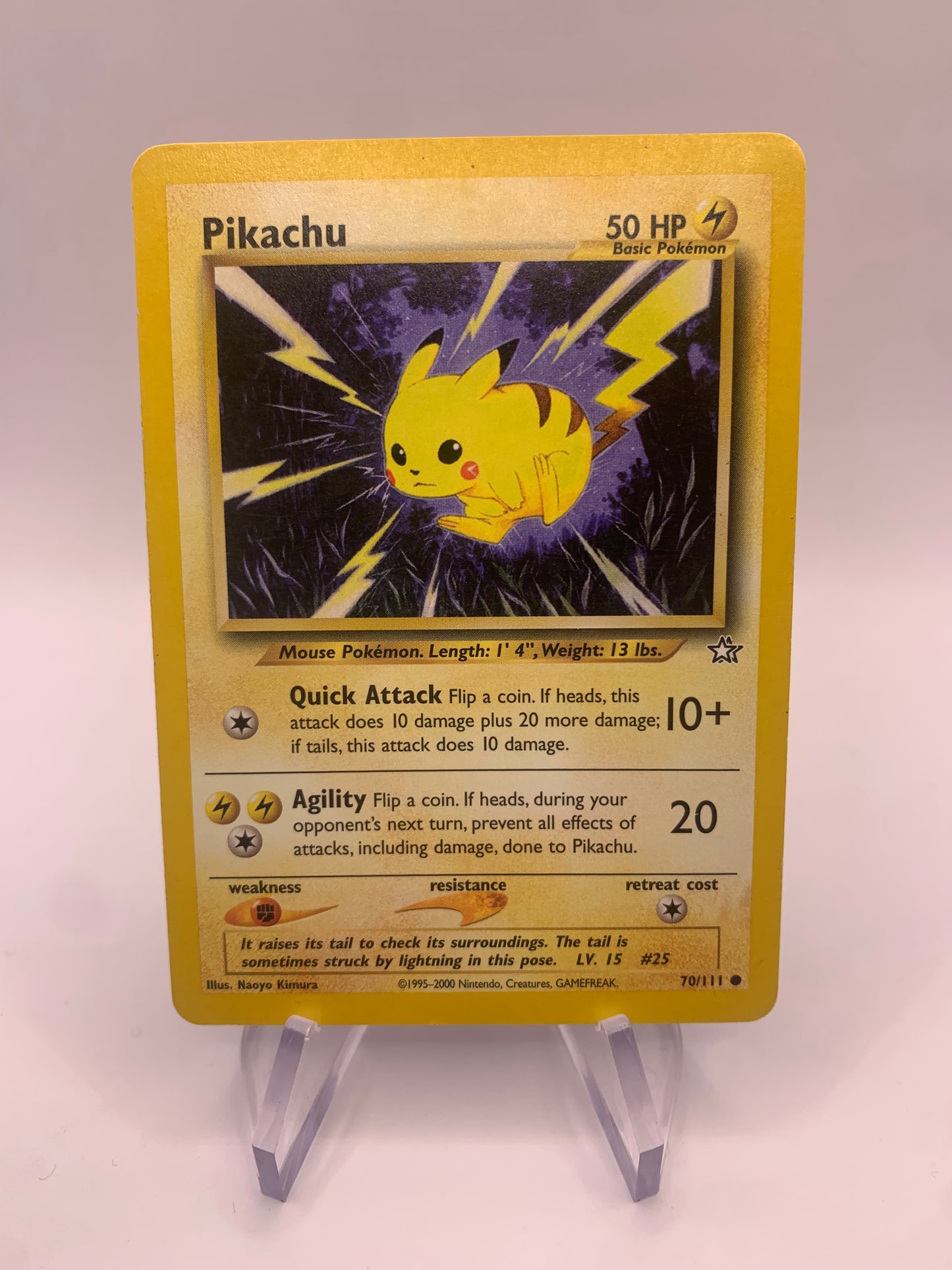 Pokemon Card Pikachu 70/111 Neo Genesis English