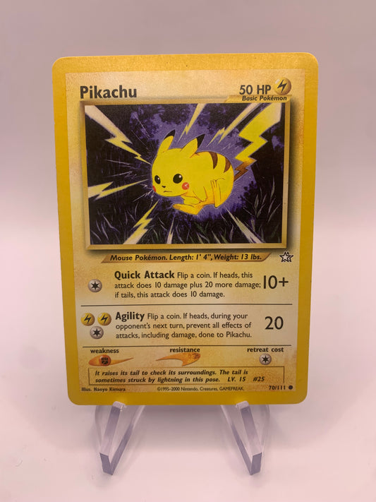 Pokemon Karte Pikachu 70/111 Neo Genesis Englisch