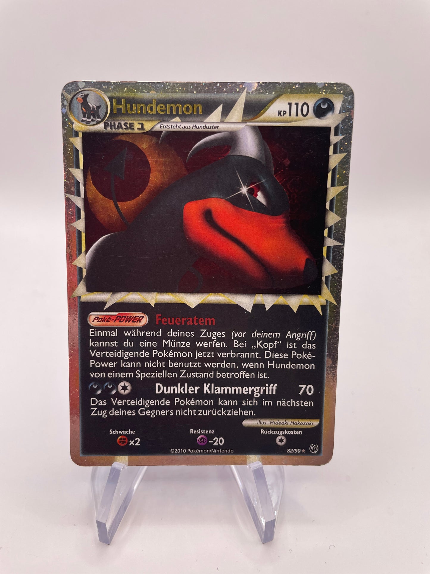 Pokemon Karte Prime Hundemon 82/90 Deutsch