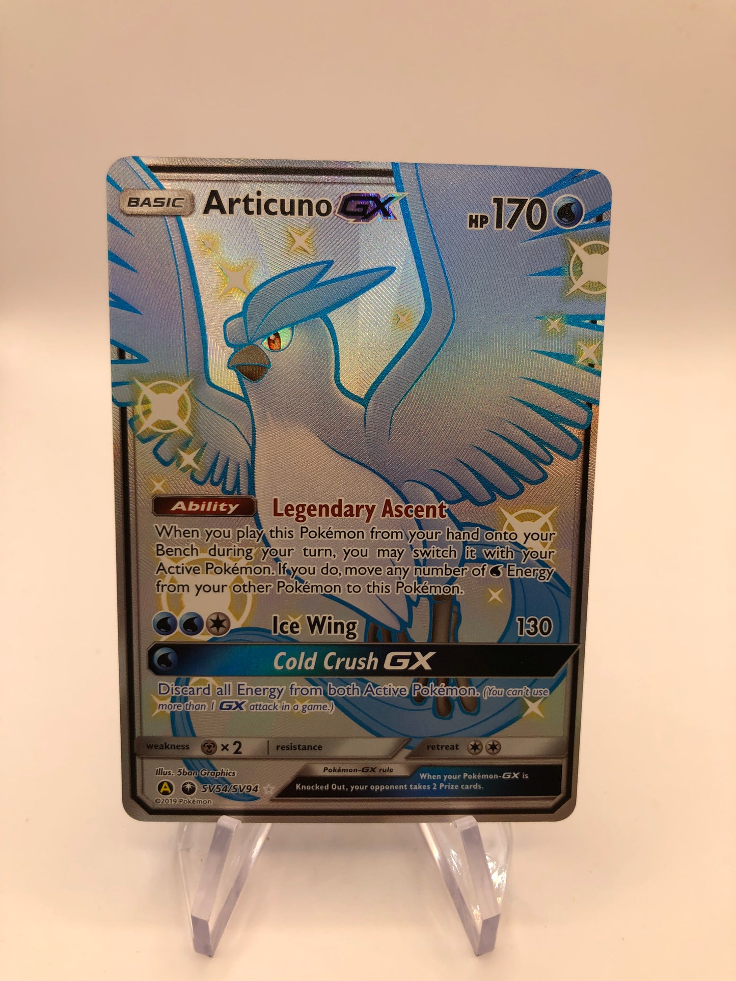 Pokemon Karte GX Articuno SV54/SV94 Englisch
