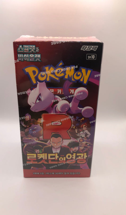 Pokemon Karte Team Rocket Booster Box Koreanisch