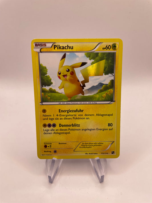 Pokemon Karte Revers Pikachu 115/114 Deutsch