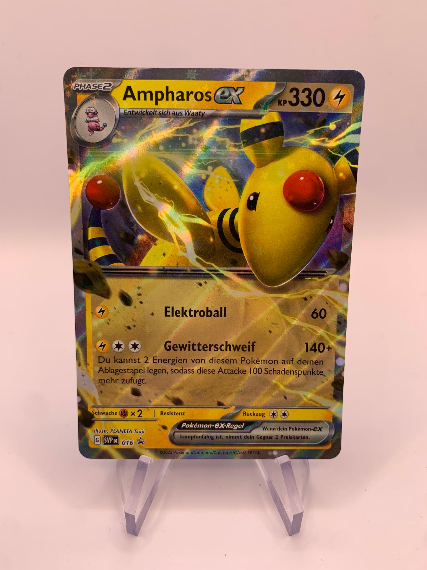 Pokemon Karte Ex Promo Ampharos 016 Deutsch