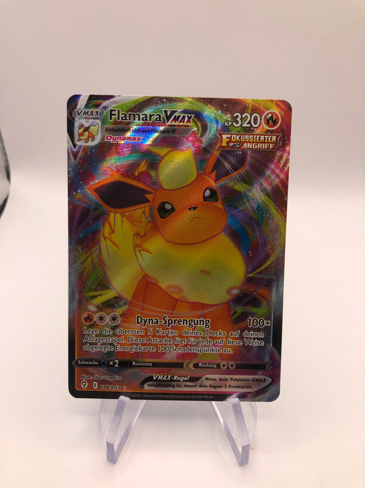 Pokemon Karte Vmax Flamara 18/203 Deutsch