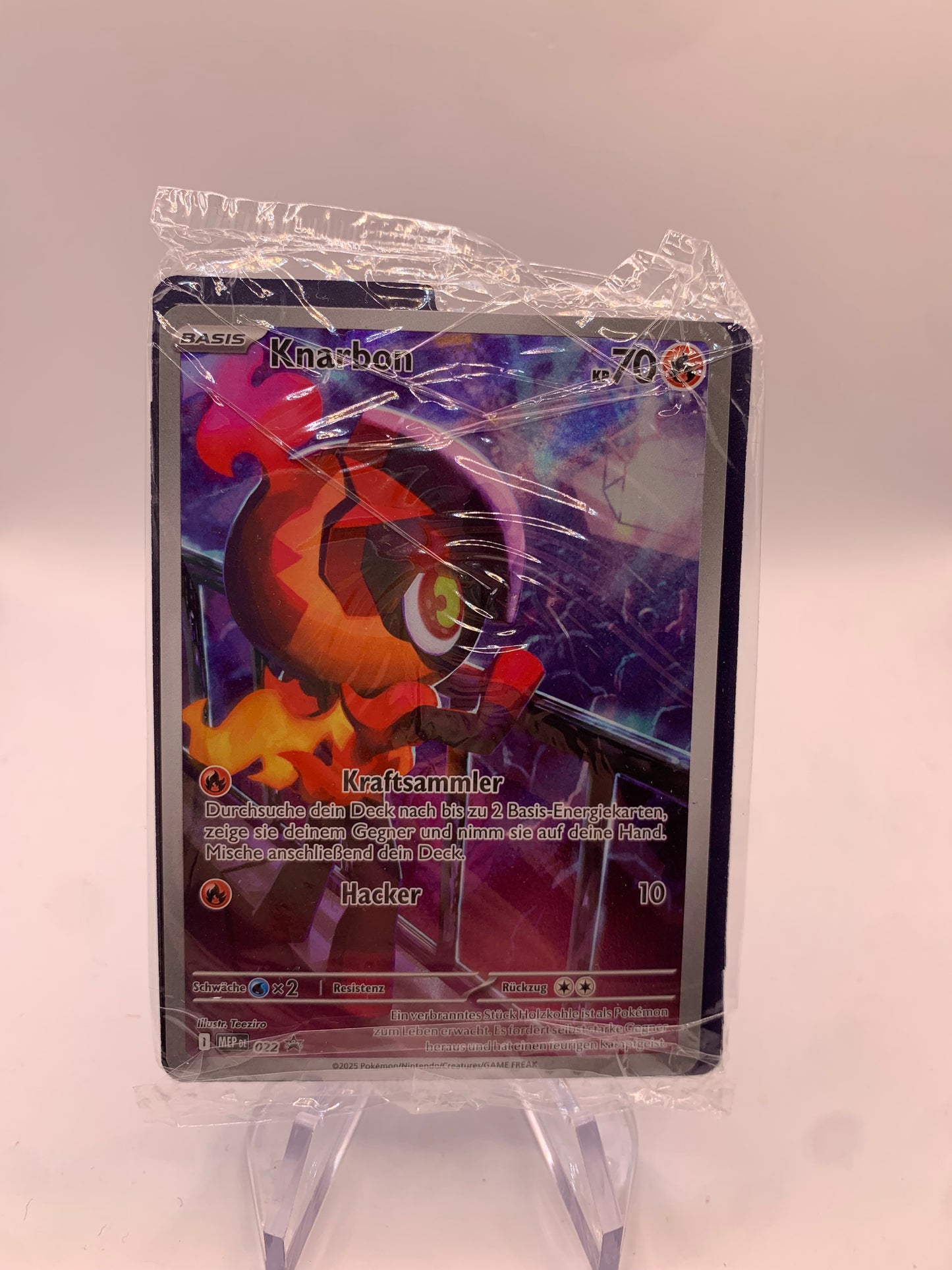 Pokemon Karte Art Rare OVP Promo Knarbon 22 Deutsch