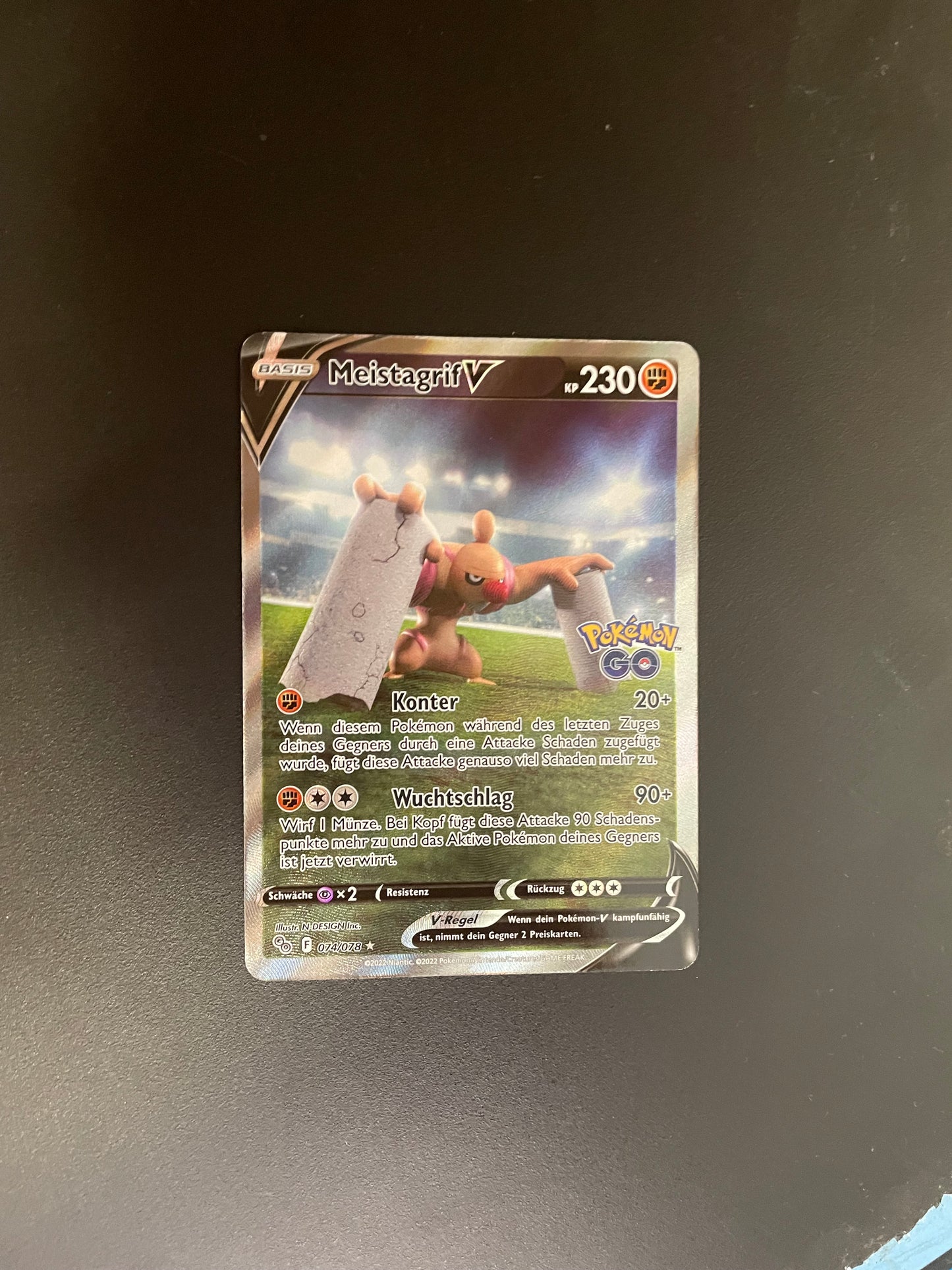 Pokemon Karte V Meistagrif 74/78 Deutsch