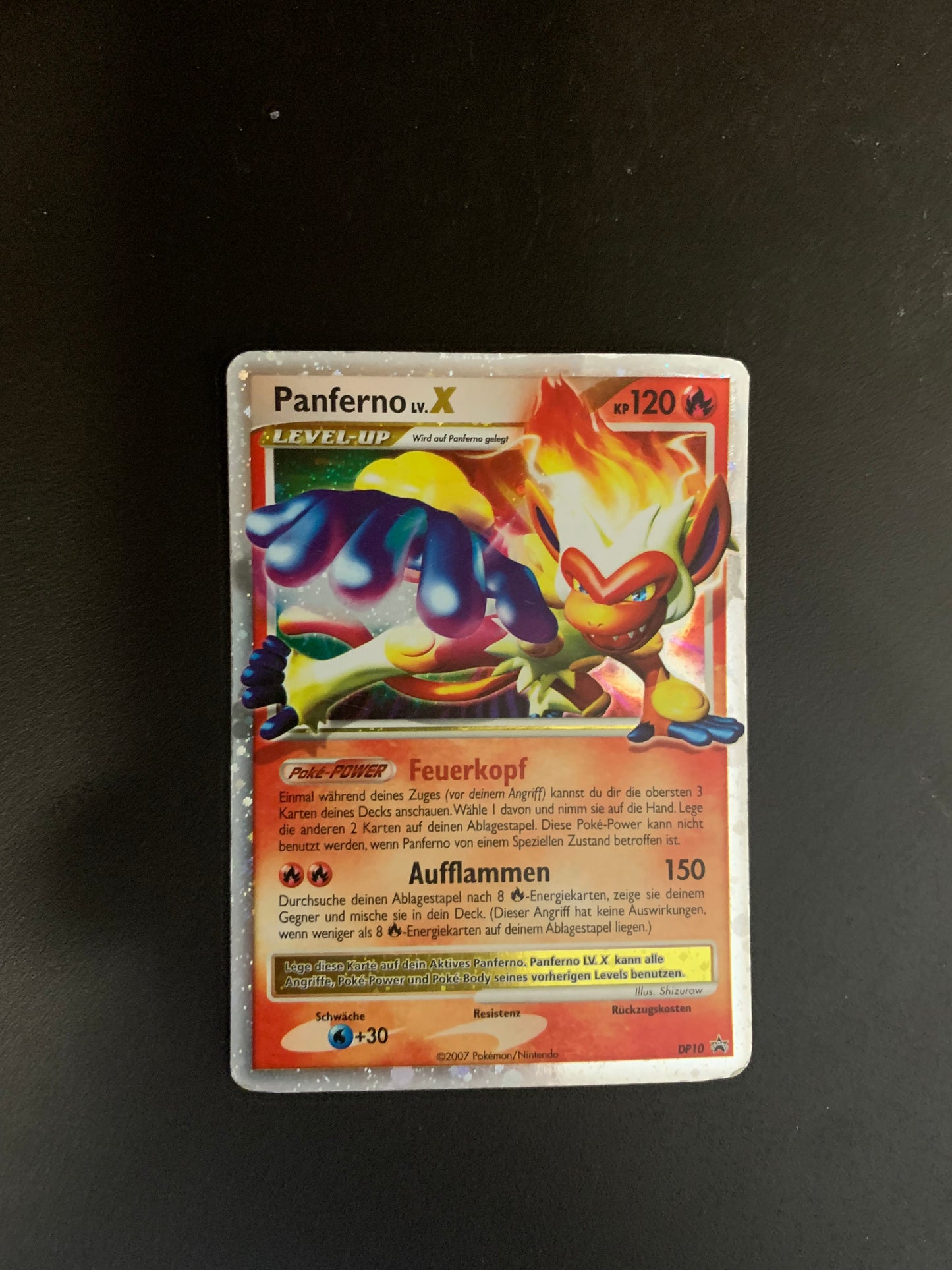 Pokemon Karte Promo Lv.X Panferno DP10 Deutsch