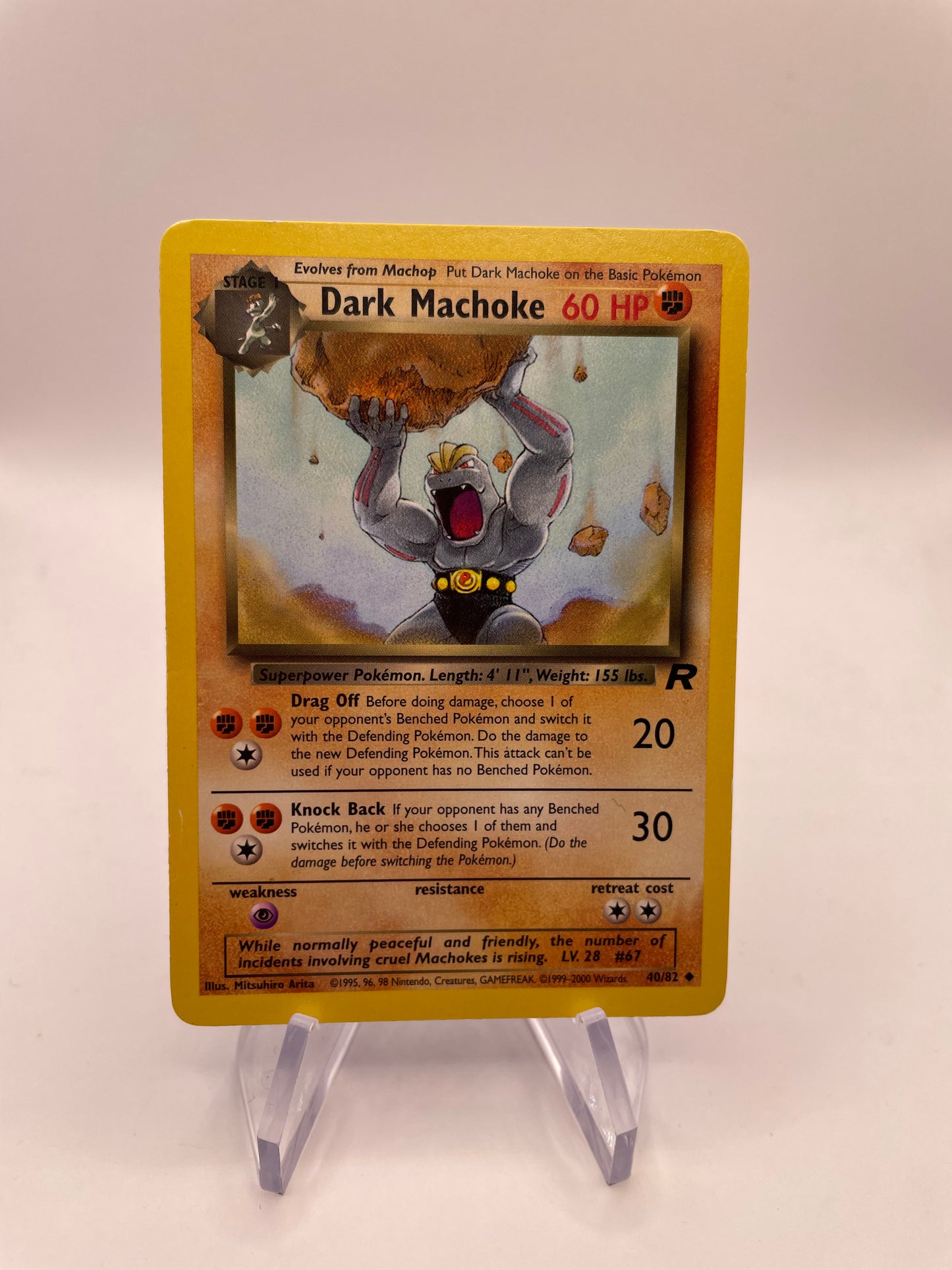 Pokemon Karte Rocket Dark Machoke 40/82 Englisch