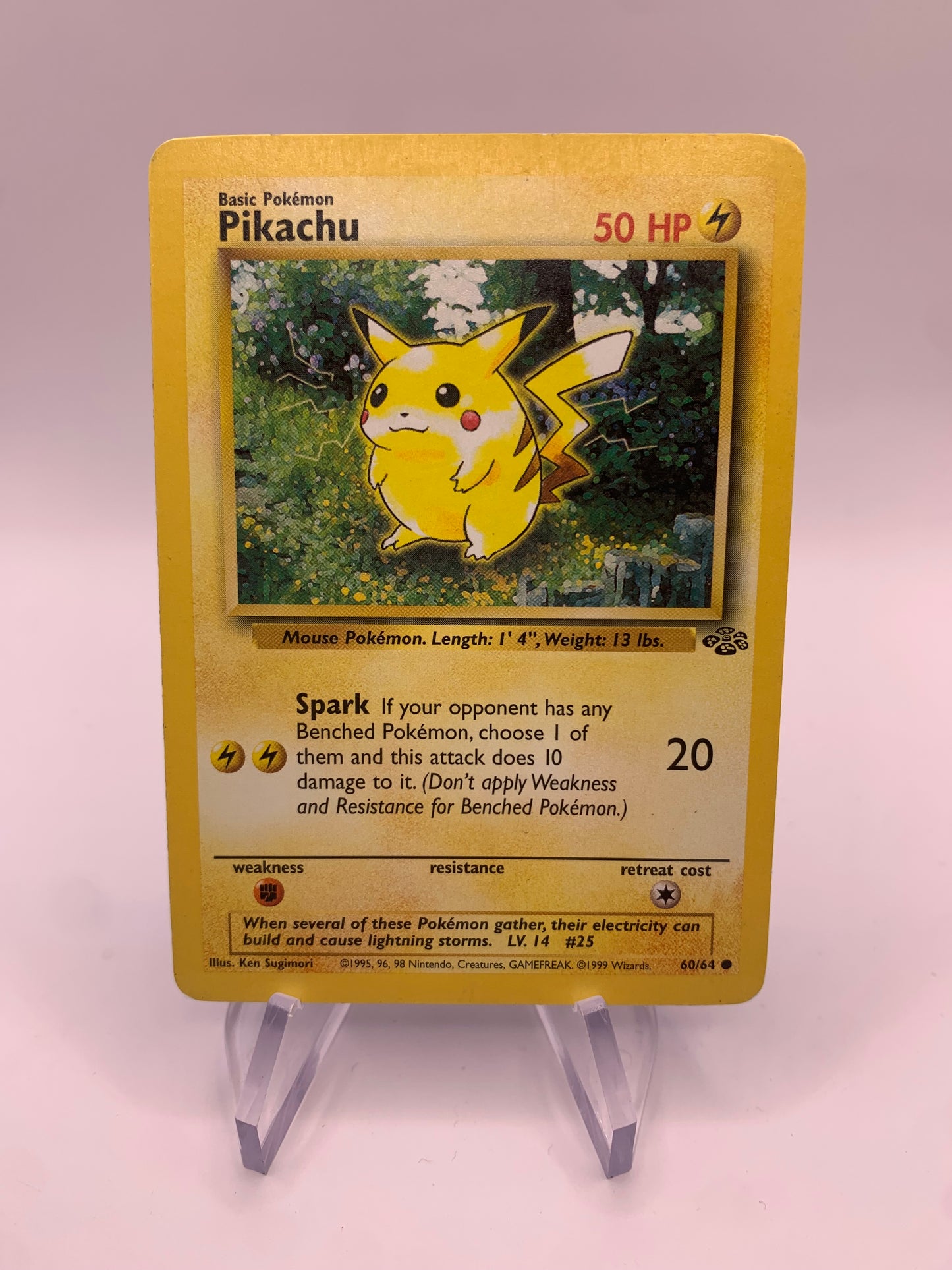 Pokemon Karte Pikachu 60/64 Jungel Englisch