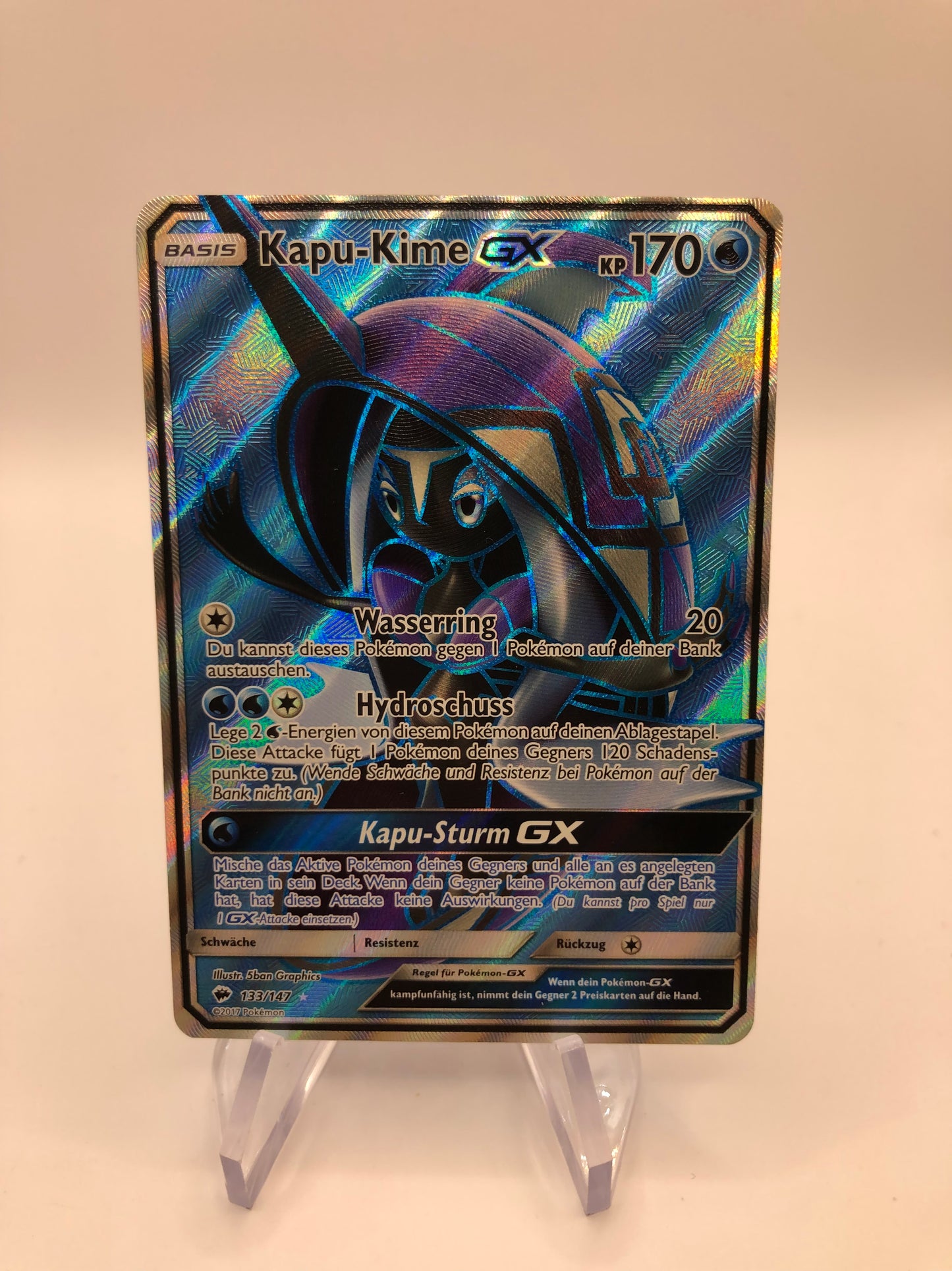 Pokemon Karte GX Fullart Kapu-Kime 133/147 Deutsch