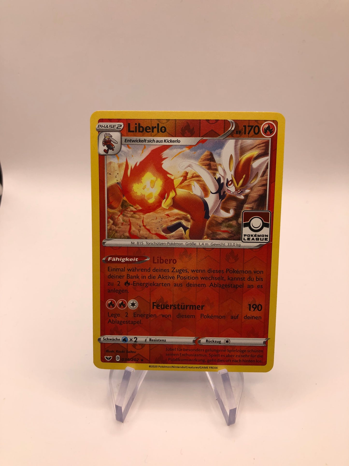Pokemon Karre Revers Liberlo 34/202 Deutsch