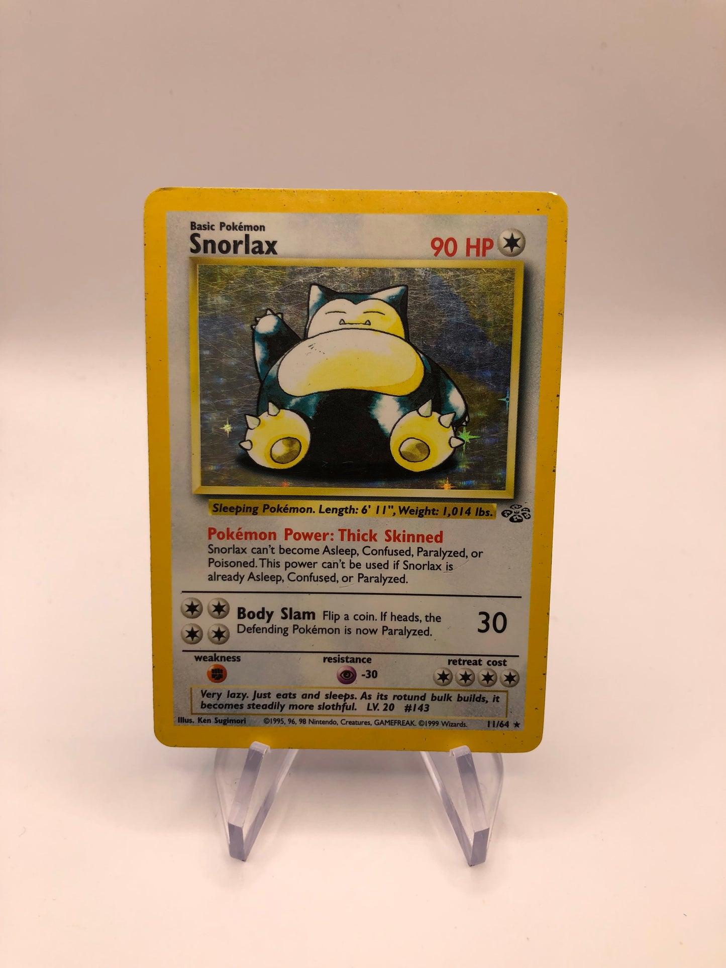 Pokemon Karte Holo Dschungel Relaxo 11/64 Englisch